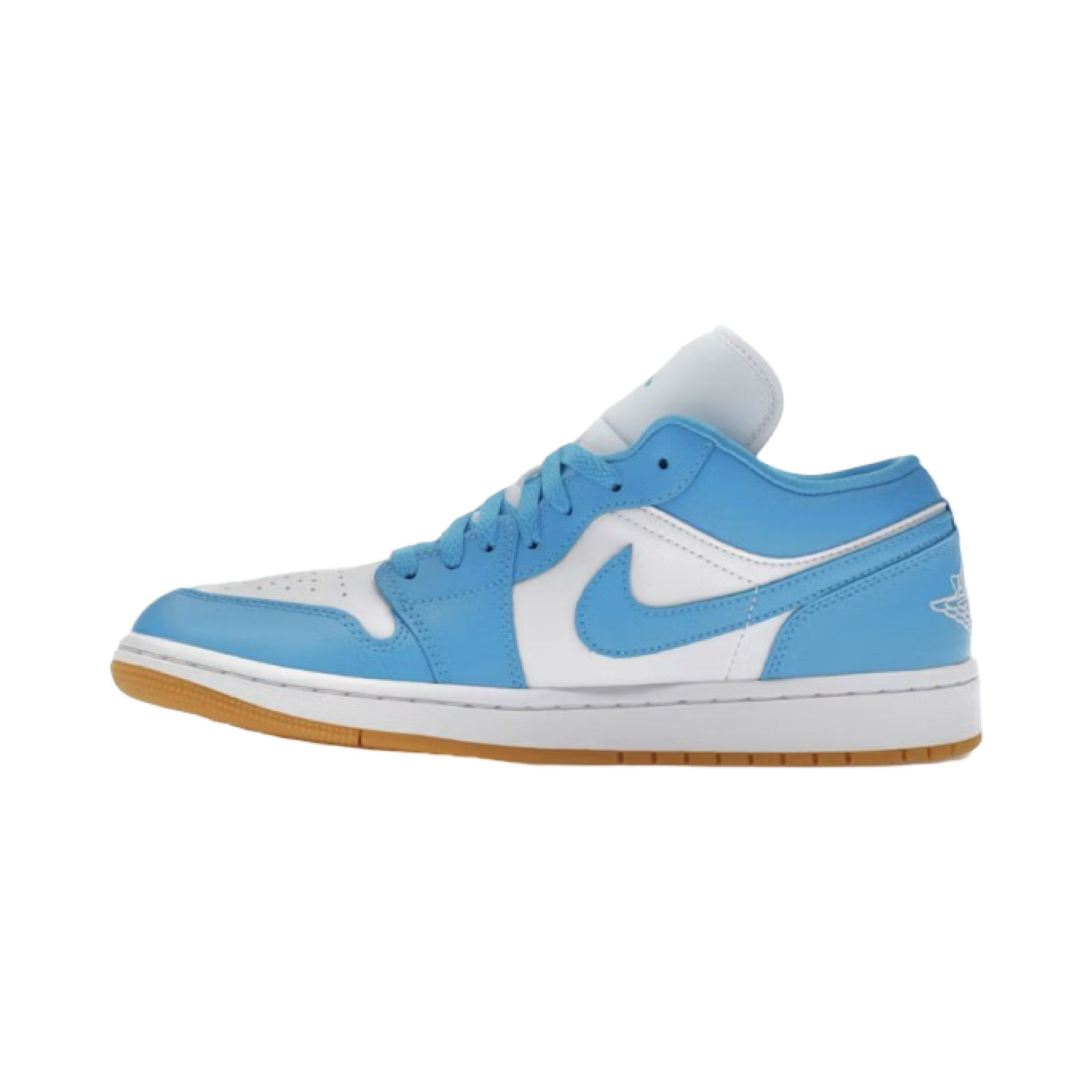 Jordan 1 Low White Gum Light Brown Dark Powder Blue (Women's)