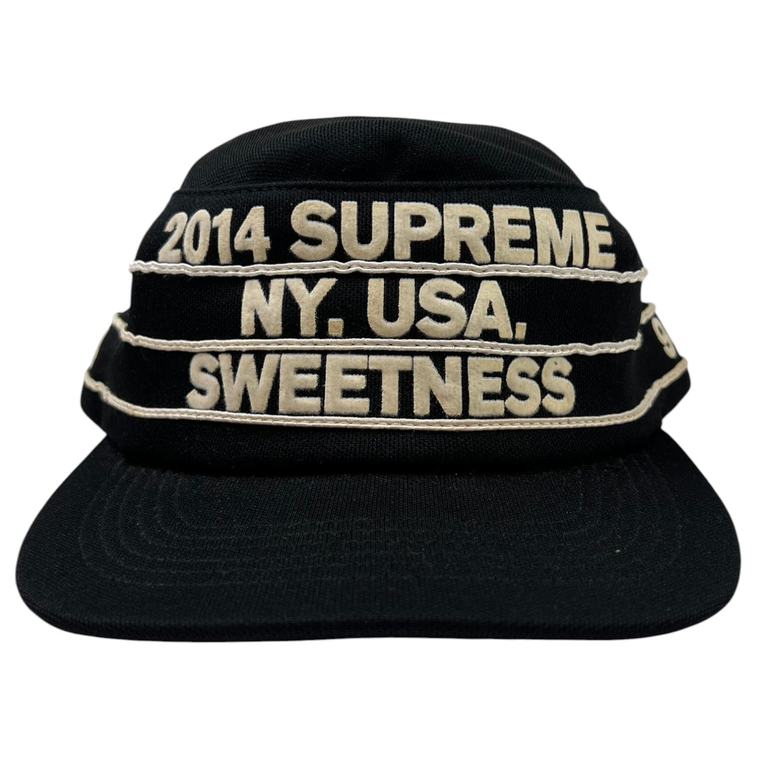 Supreme Pro Bowl Pillbox Hat Black White