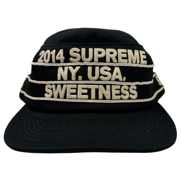 Supreme Pro Bowl Pillbox Hat Black White