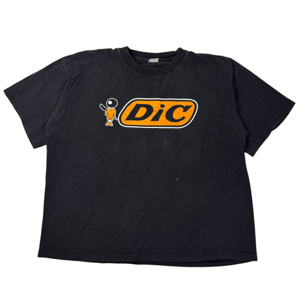 Vintage "Dic" Stationary Satire T-Shirt Black