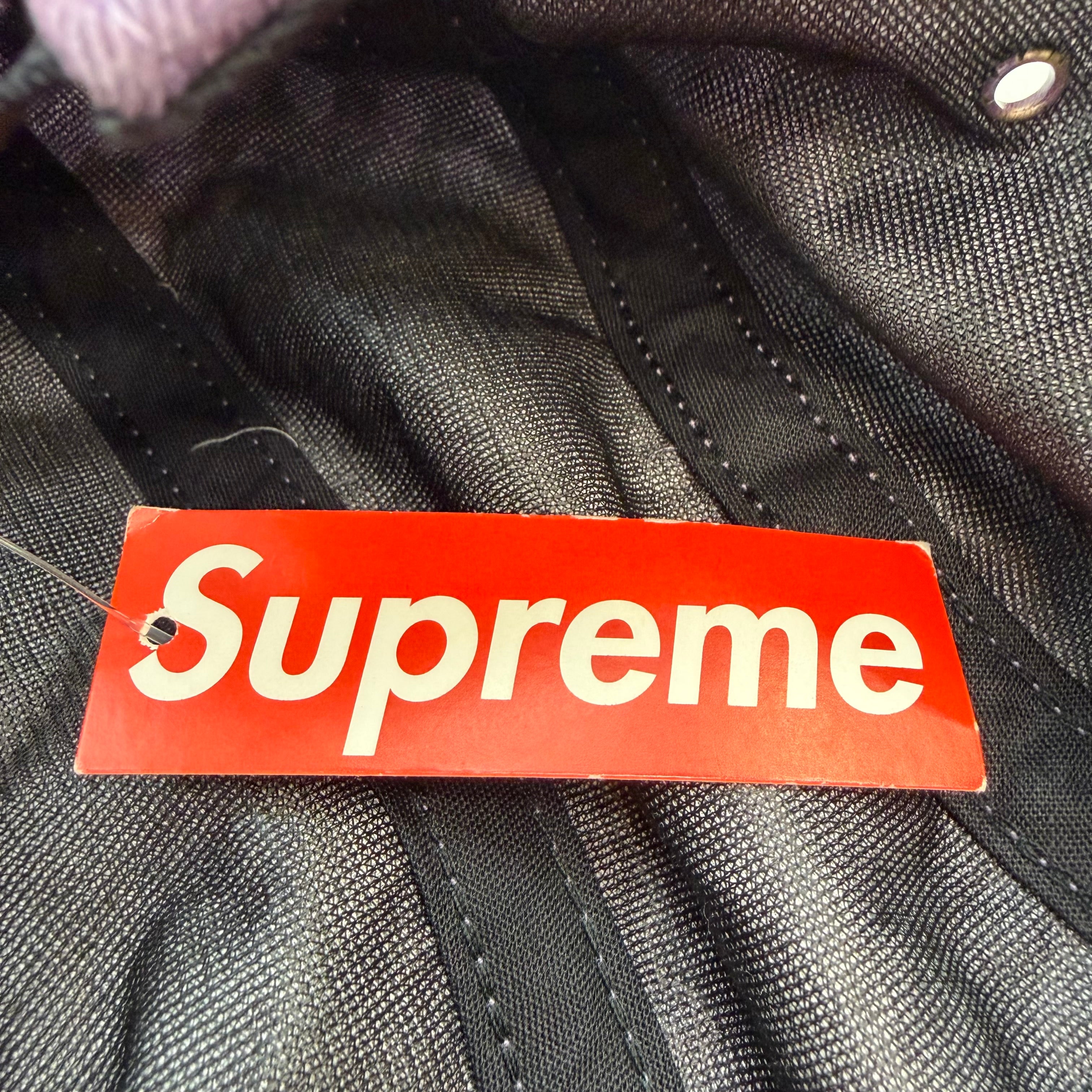 Supreme X Liberty Art Fabrics Leopard Camp Cap Purple
