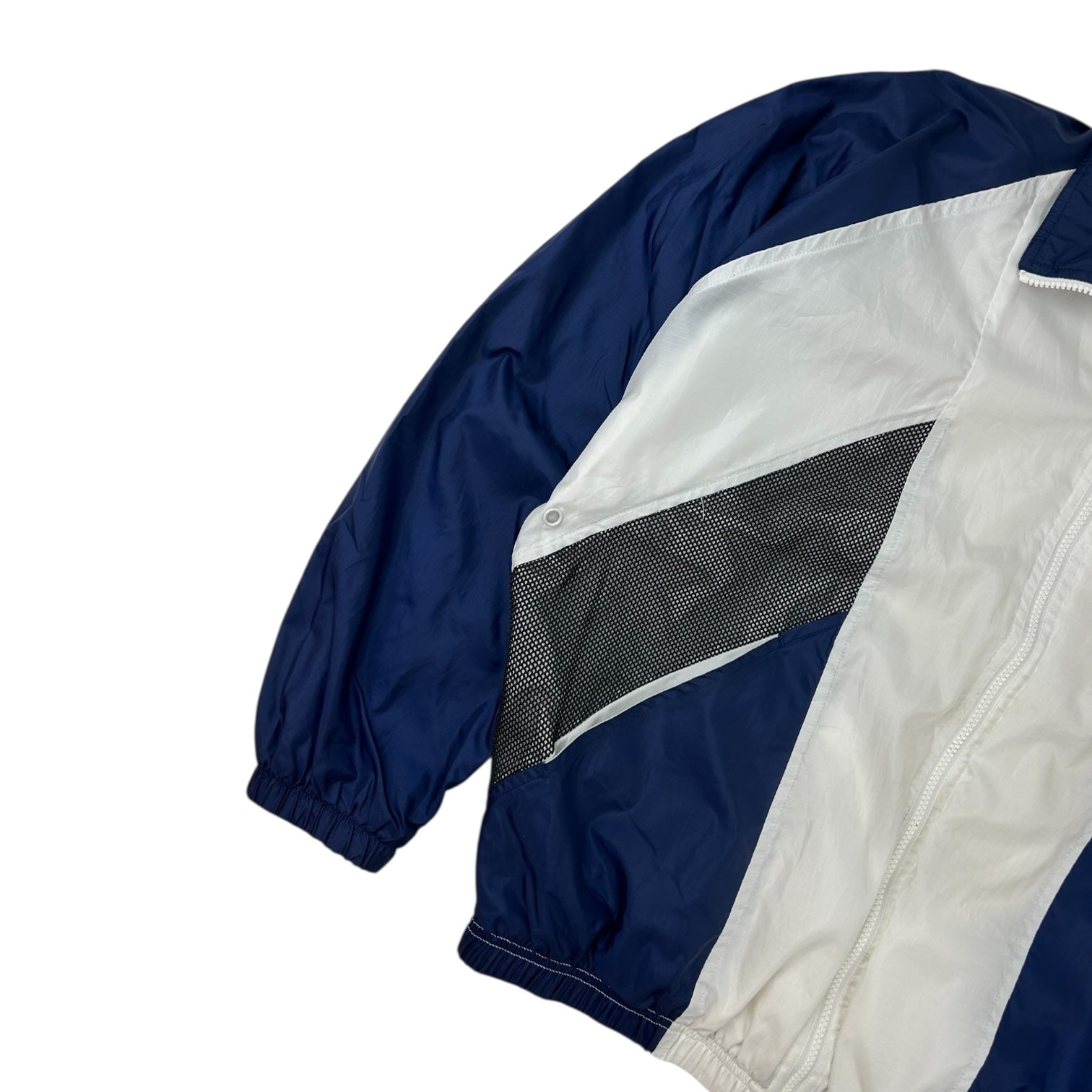 Vintage Nike Windbreaker Jacket White/Navy/Silver
