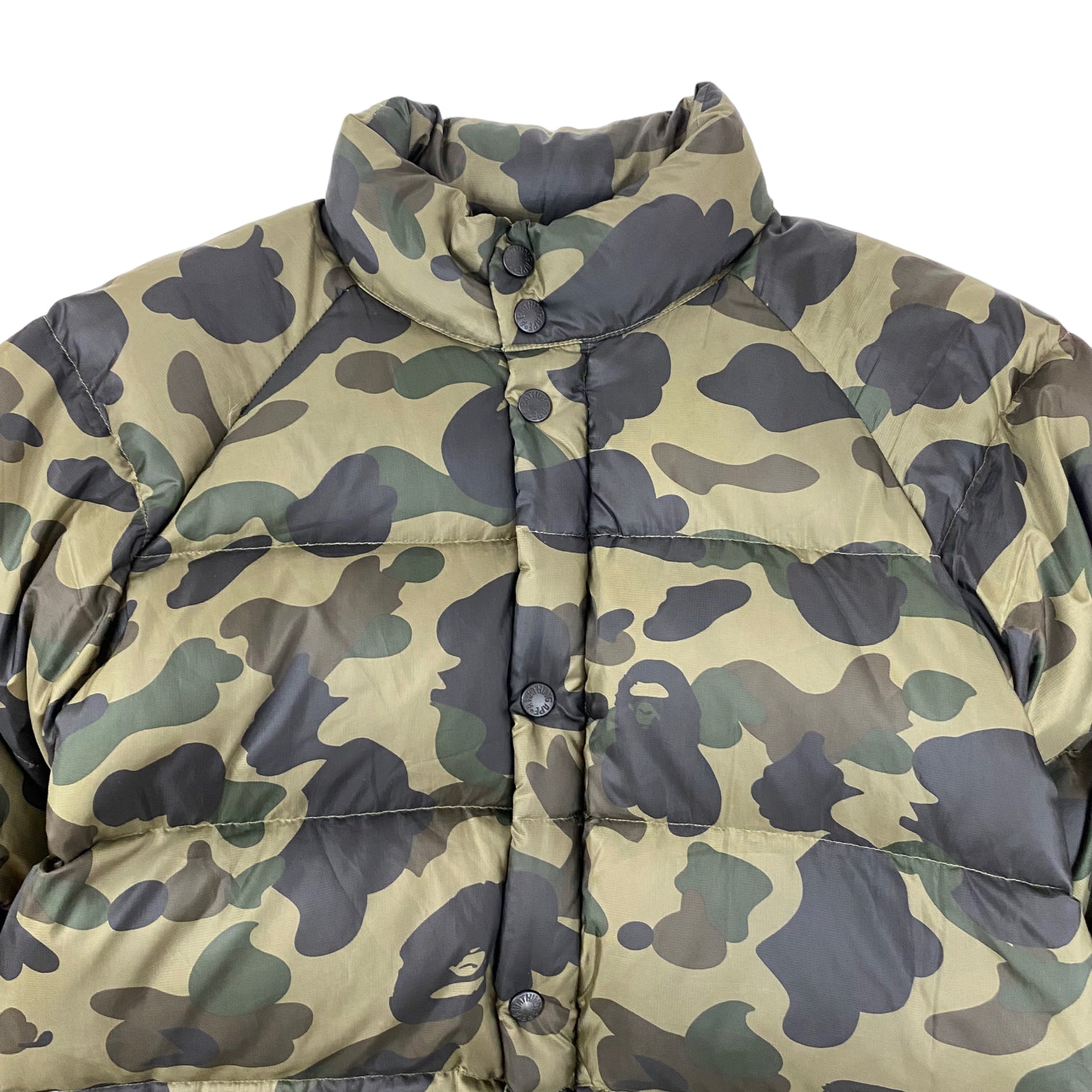 Bape Camo Puffer Jacket Green