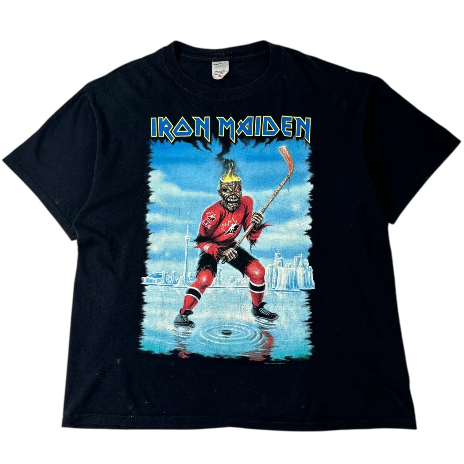 Vintage 2008 Iron Maiden Somewhere Back in Time Tour T-Shirt Black