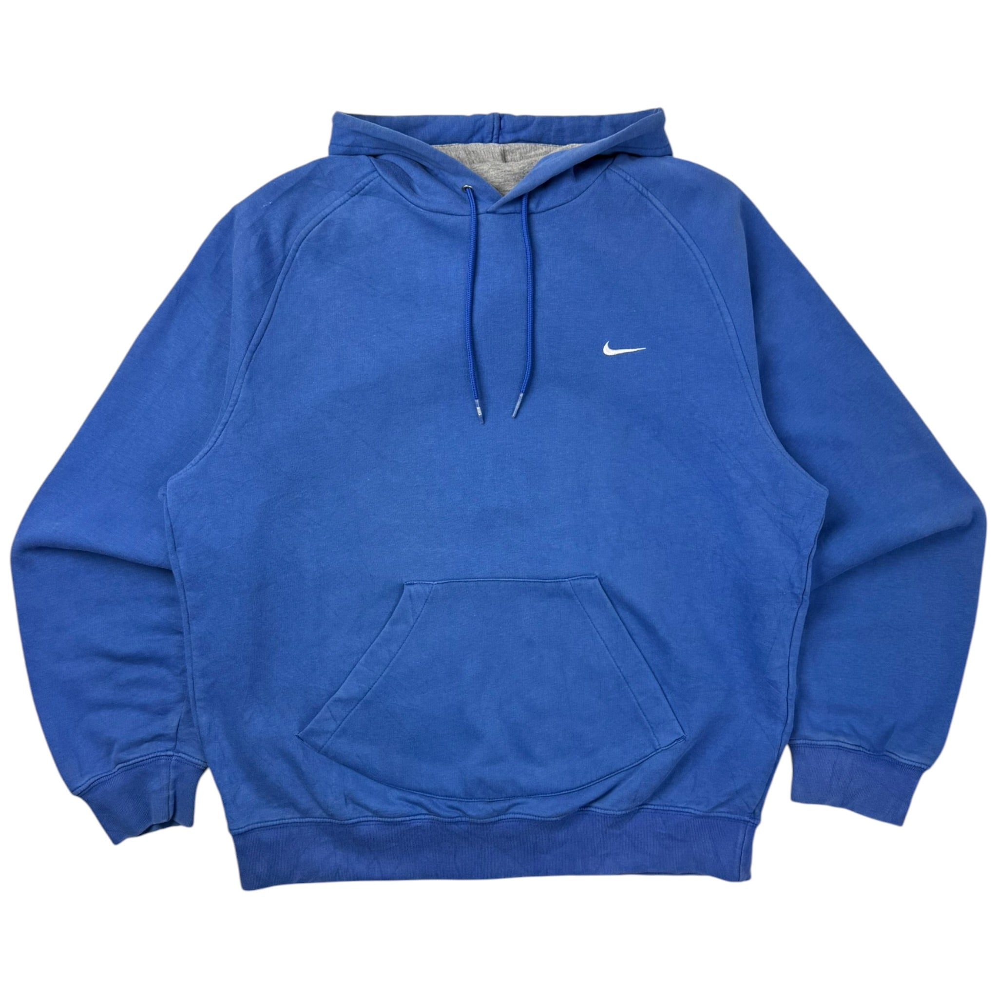 Vintage Nike Pocket Swoosh Hoodie Faded Blue