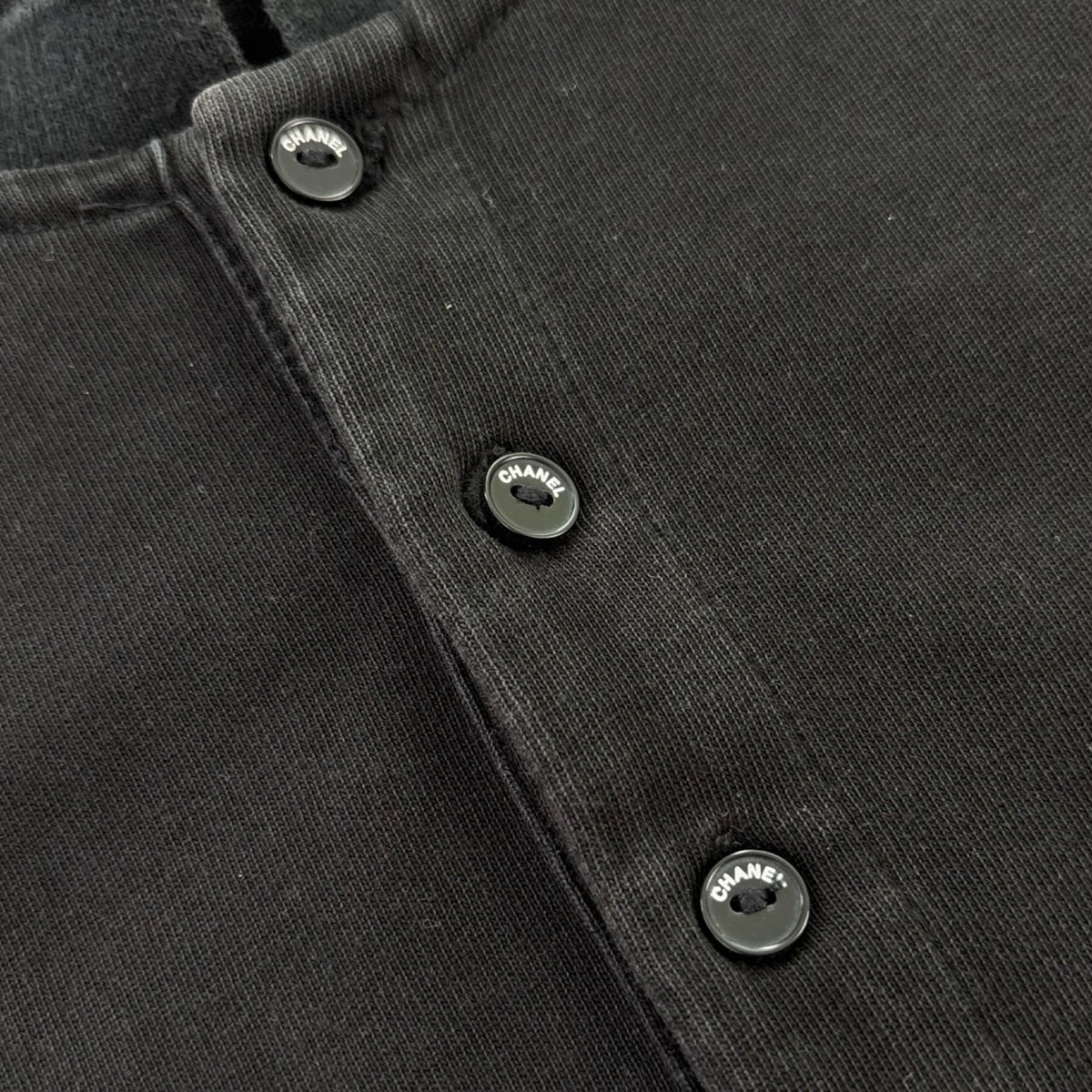Chanel Uniform Henley T-Shirt Black