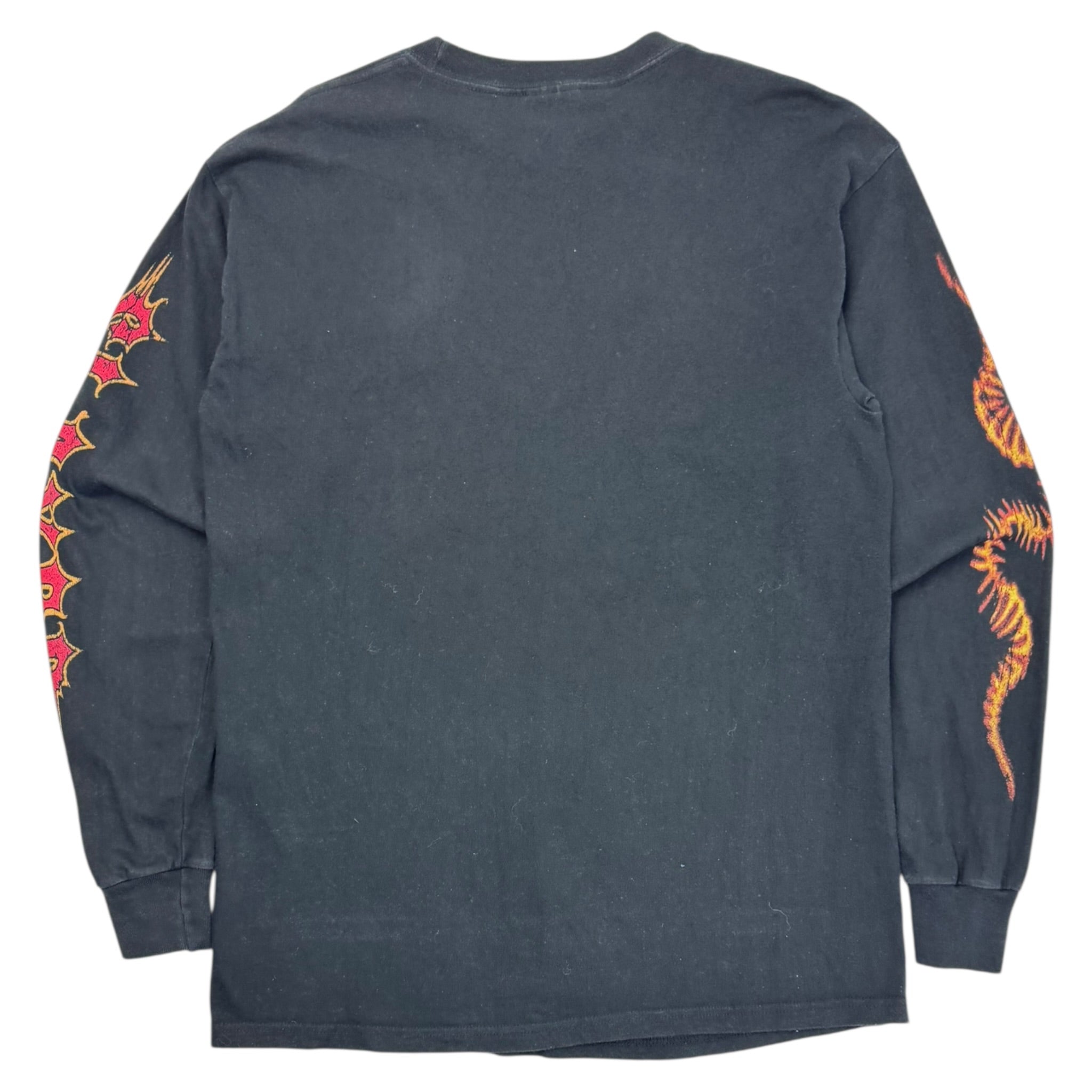 2004 Slayer Reverse Skeleton Crucifix L/S T-Shirt