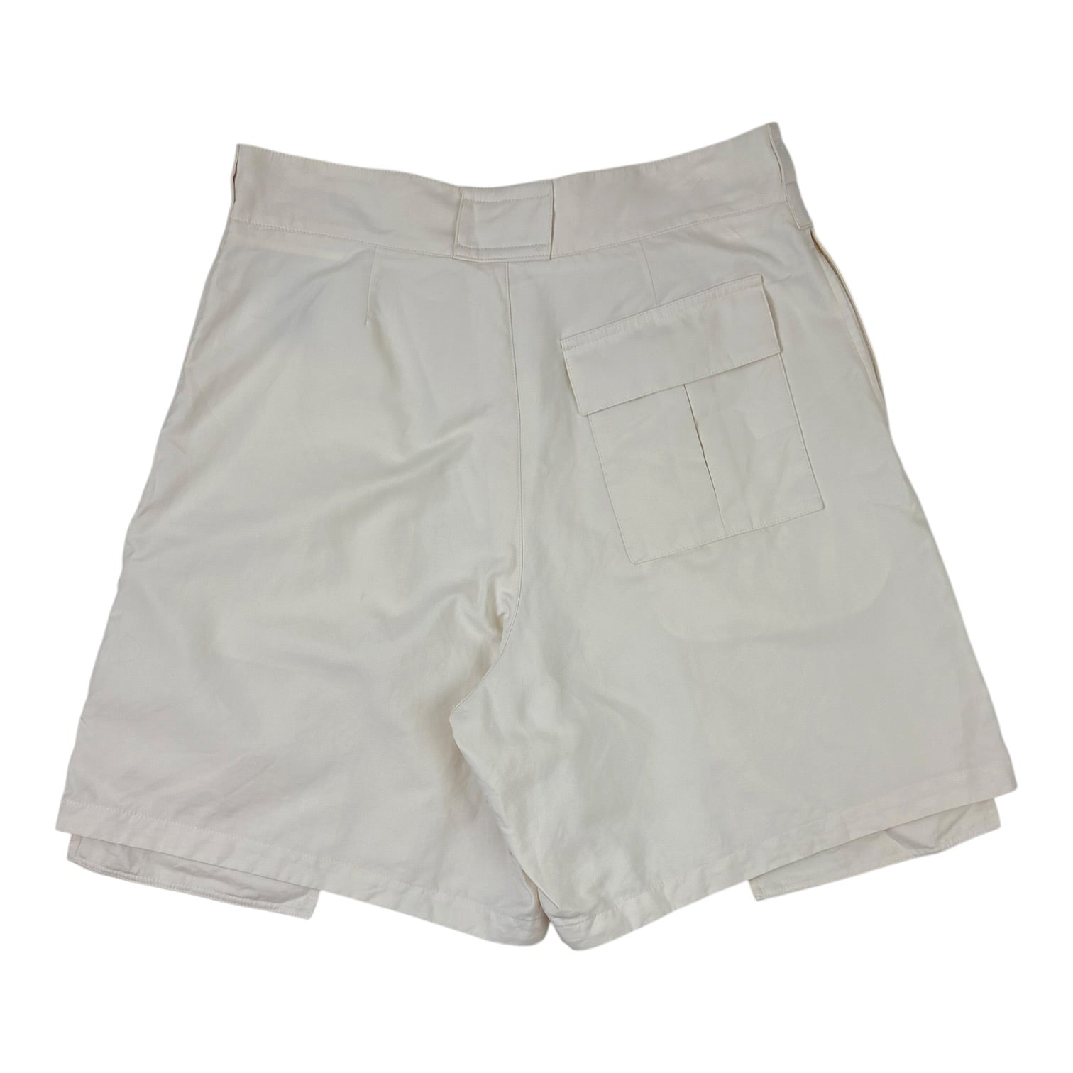 SS22 Christian Dior Cotton Satin Cargo Shorts White