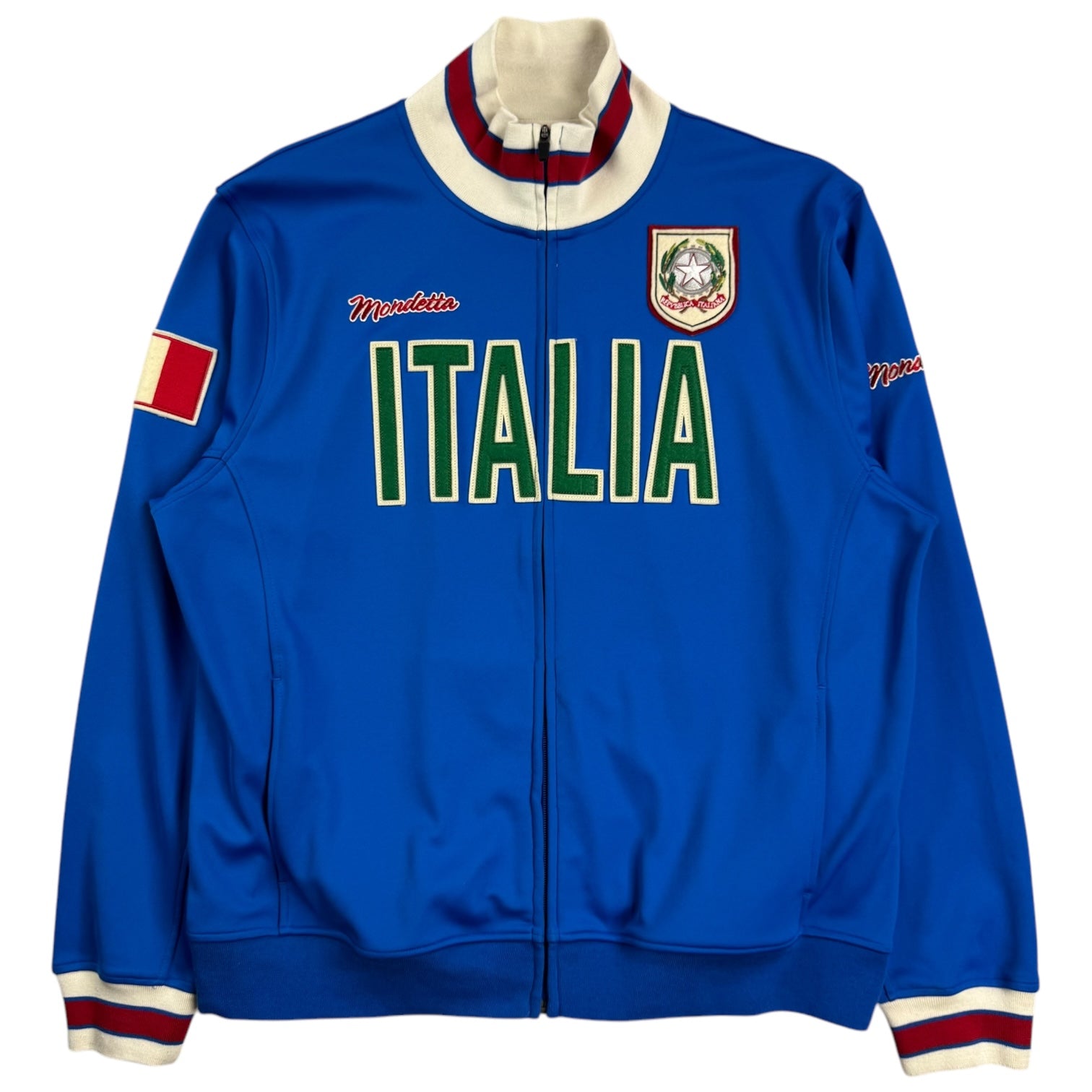 Vintage Mondetta Italia Zip Up Jacket Blue