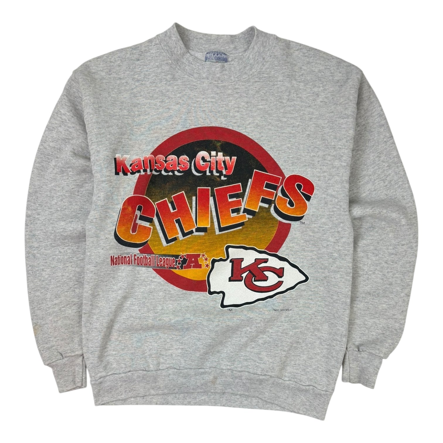 Vintage 1994 Kansas City Chiefs Crewneck Grey