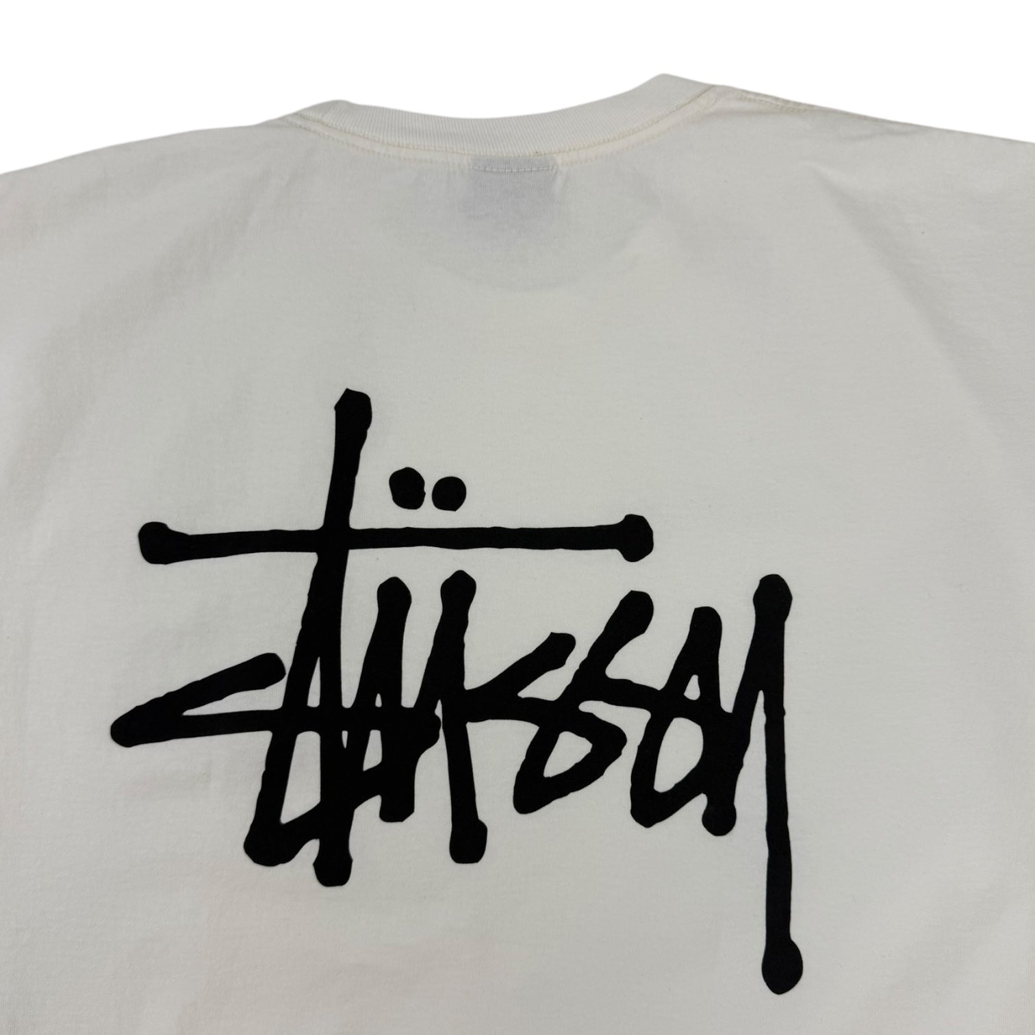 Stüssy Stock Logo T-Shirt Natural