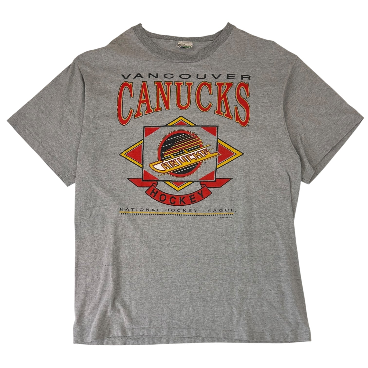 Vintage Vancouver Canucks T-Shirt Grey