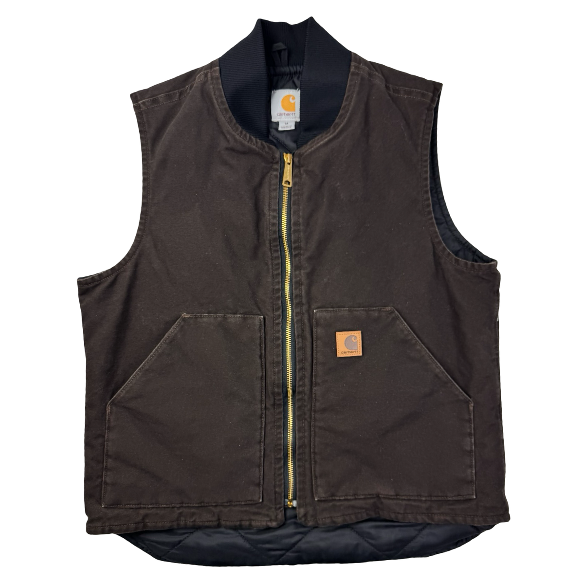 Vintage Carhartt Quilted Vest Brown