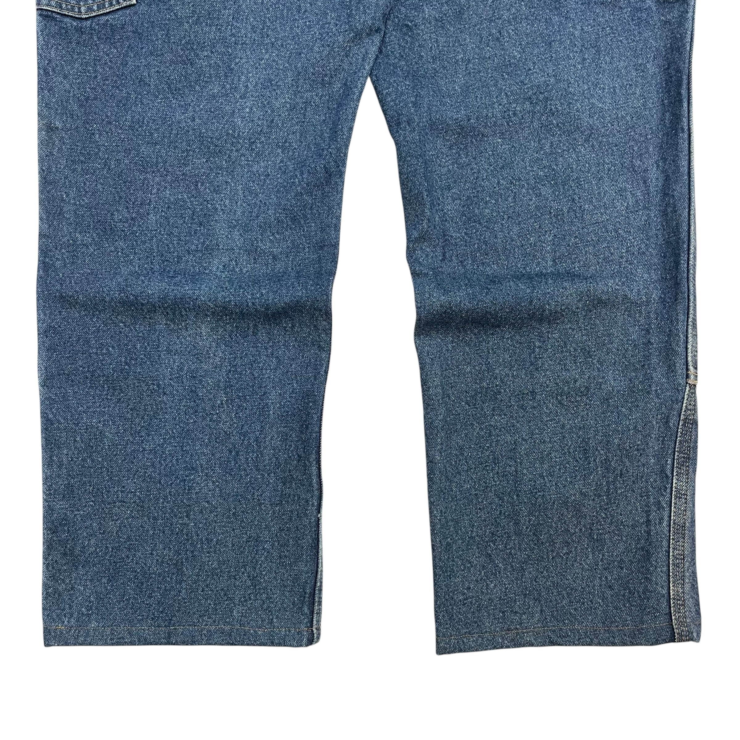 Vintage Carhartt Double Knee Denim Work Pants Blue
