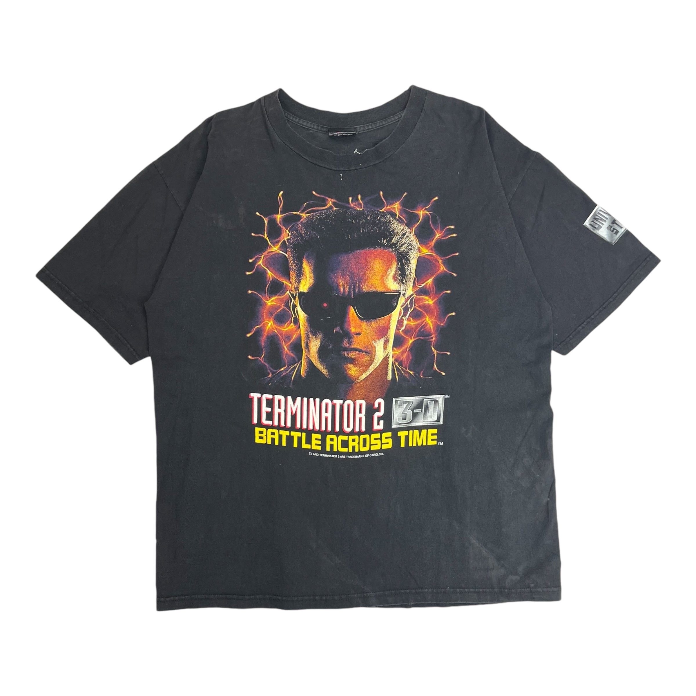 Terminator 2 3-D Battle Across Time Tee Blac