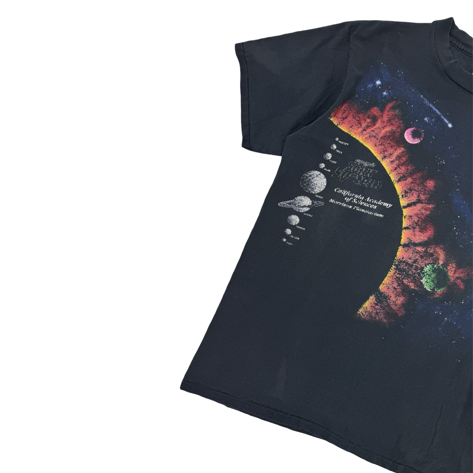 Vintage 1990s Dynamic Solar System T-Shirt Black
