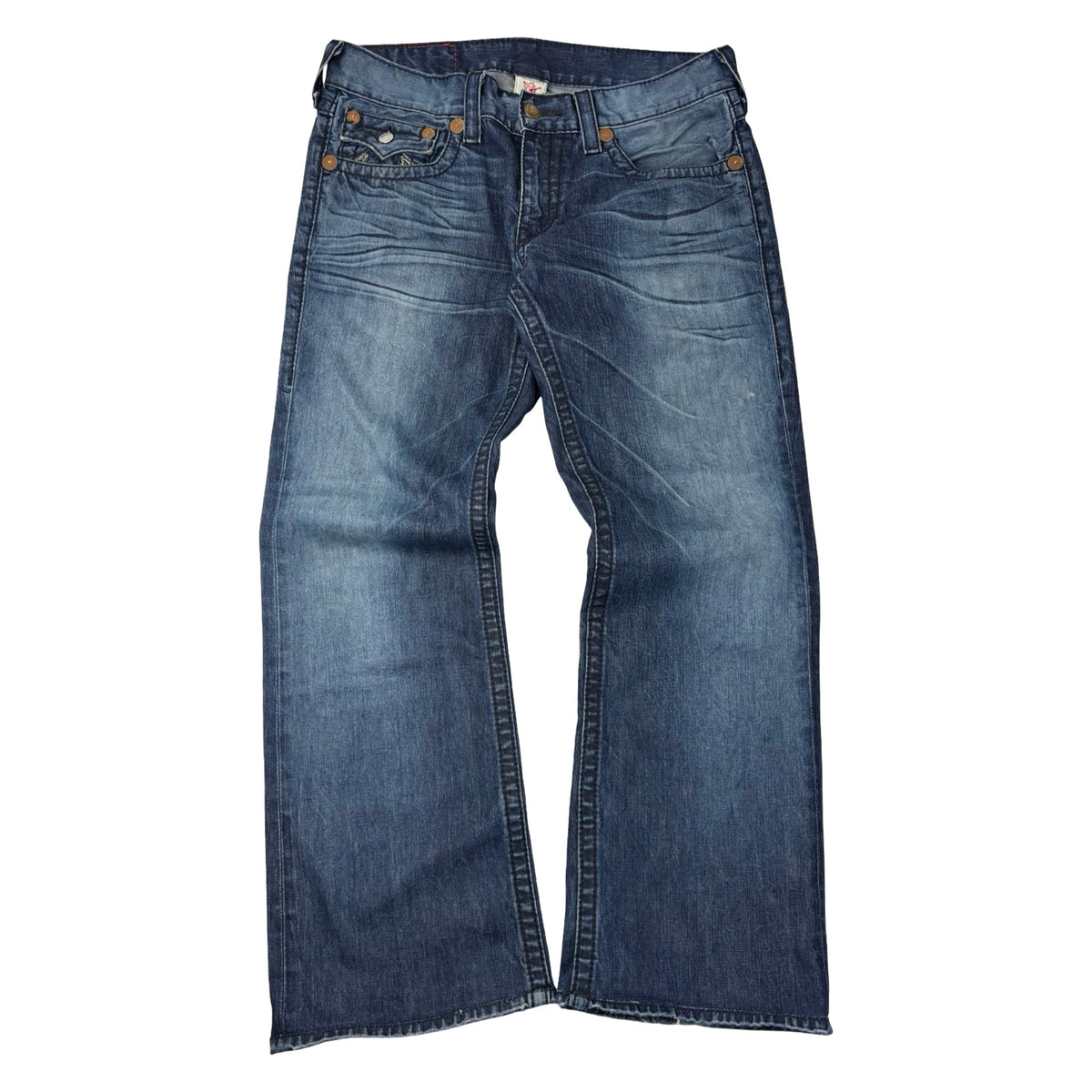 Y2K True Religion Rainbow Billy Boot Cut Jean Pant Dark Wash