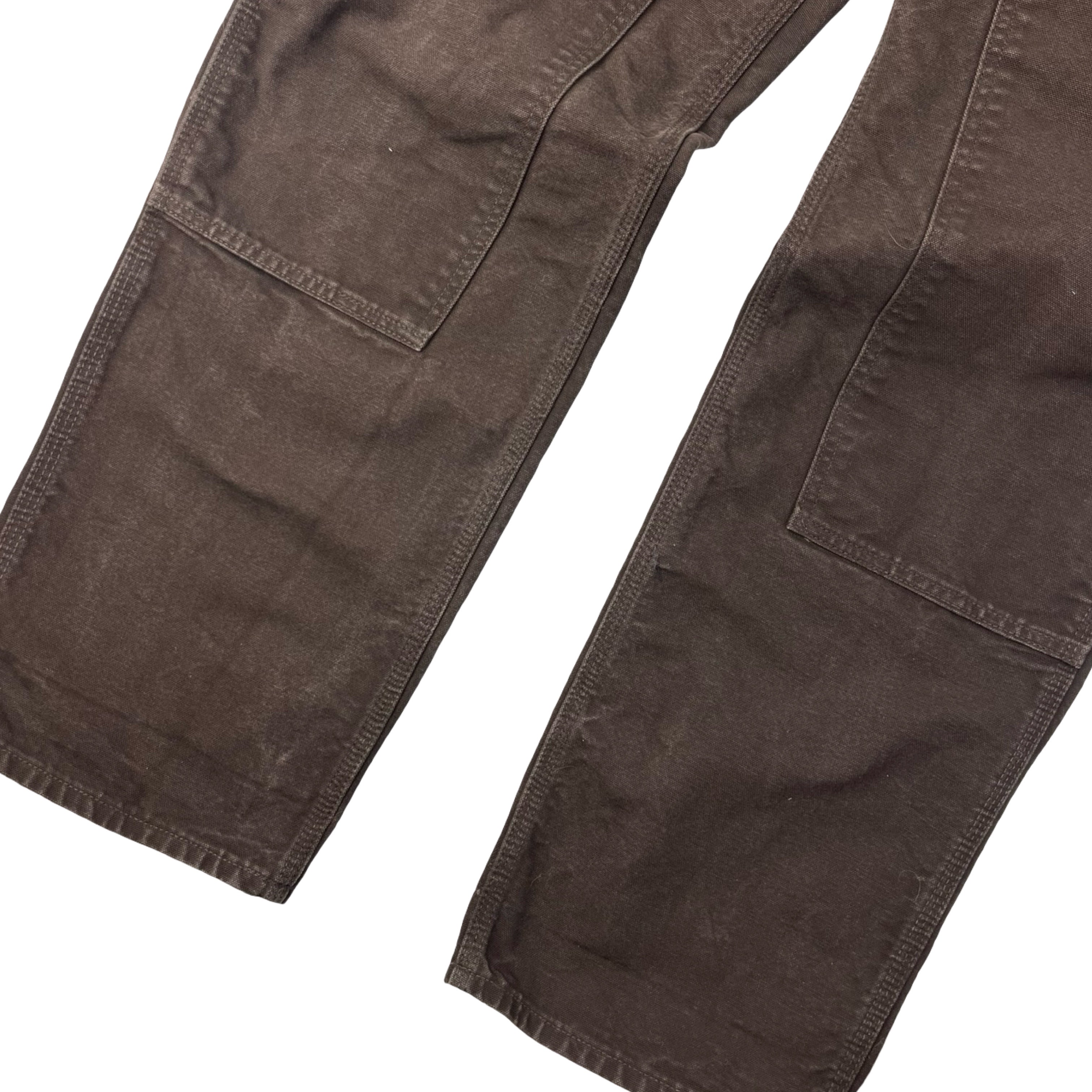 Vintage Carhartt Double Knee Carpenter Pants Dark Brown