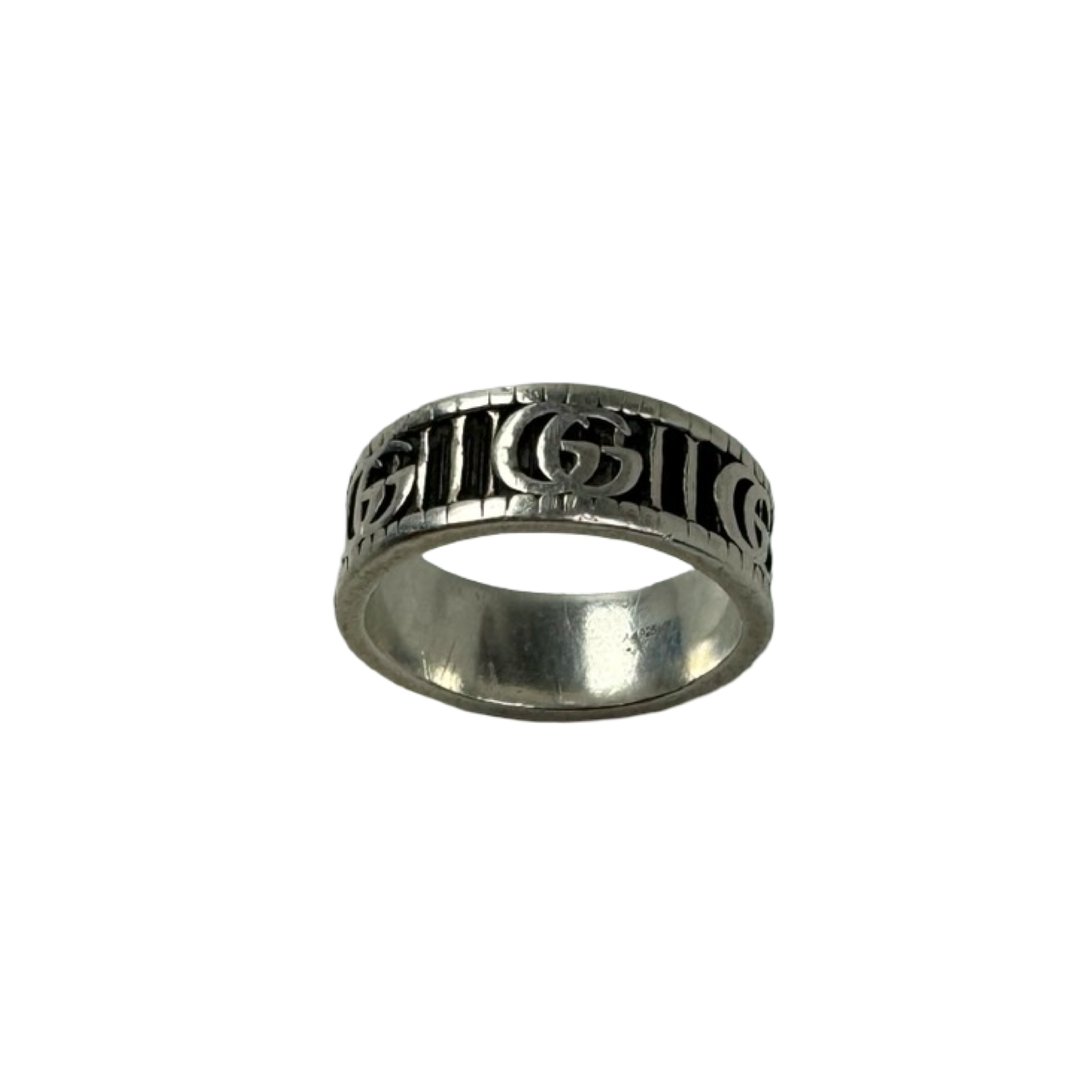 Gucci GG Marmont Wide Ring Sterling Silver