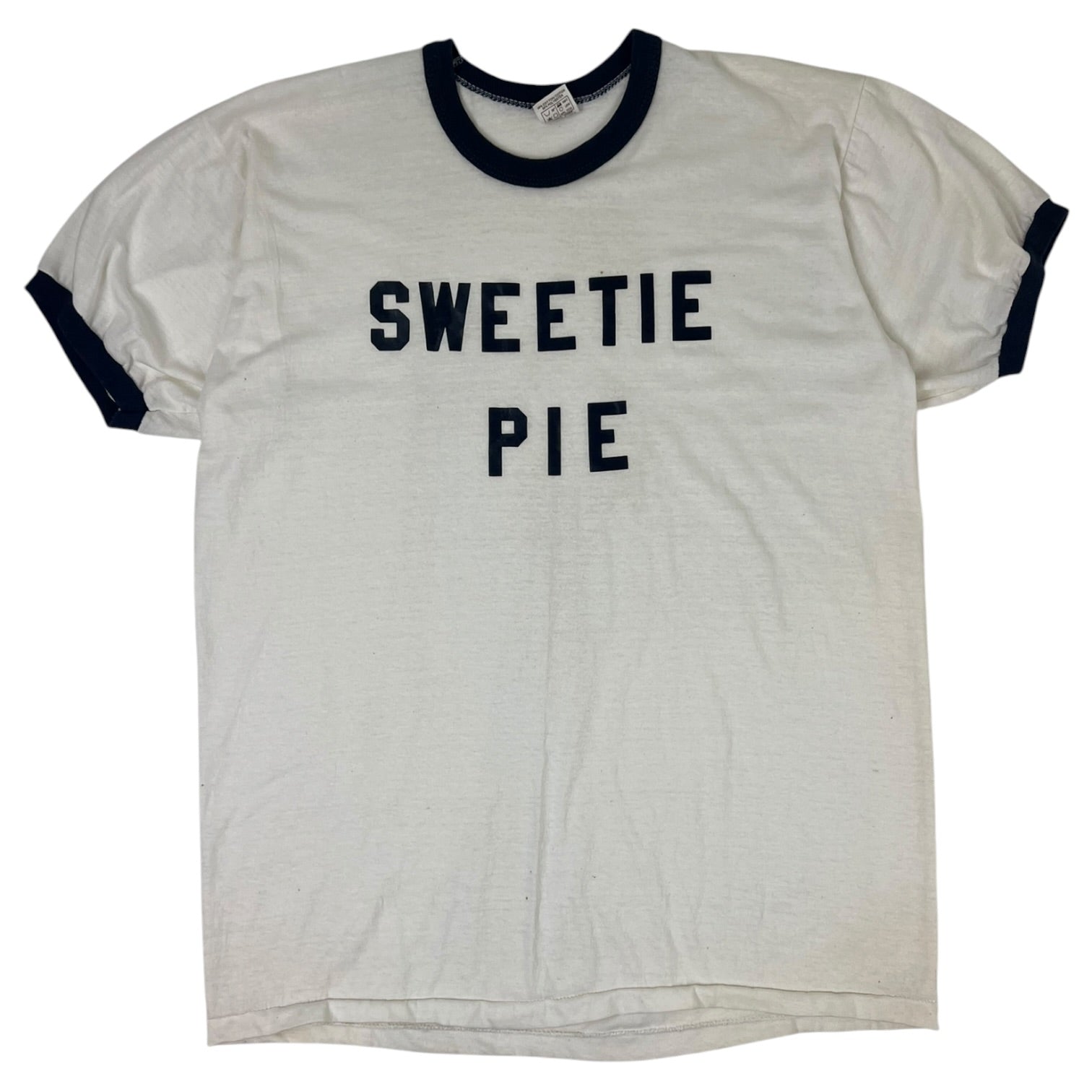 Vintage Ringer T-Shirt “Sweetie Pie” White