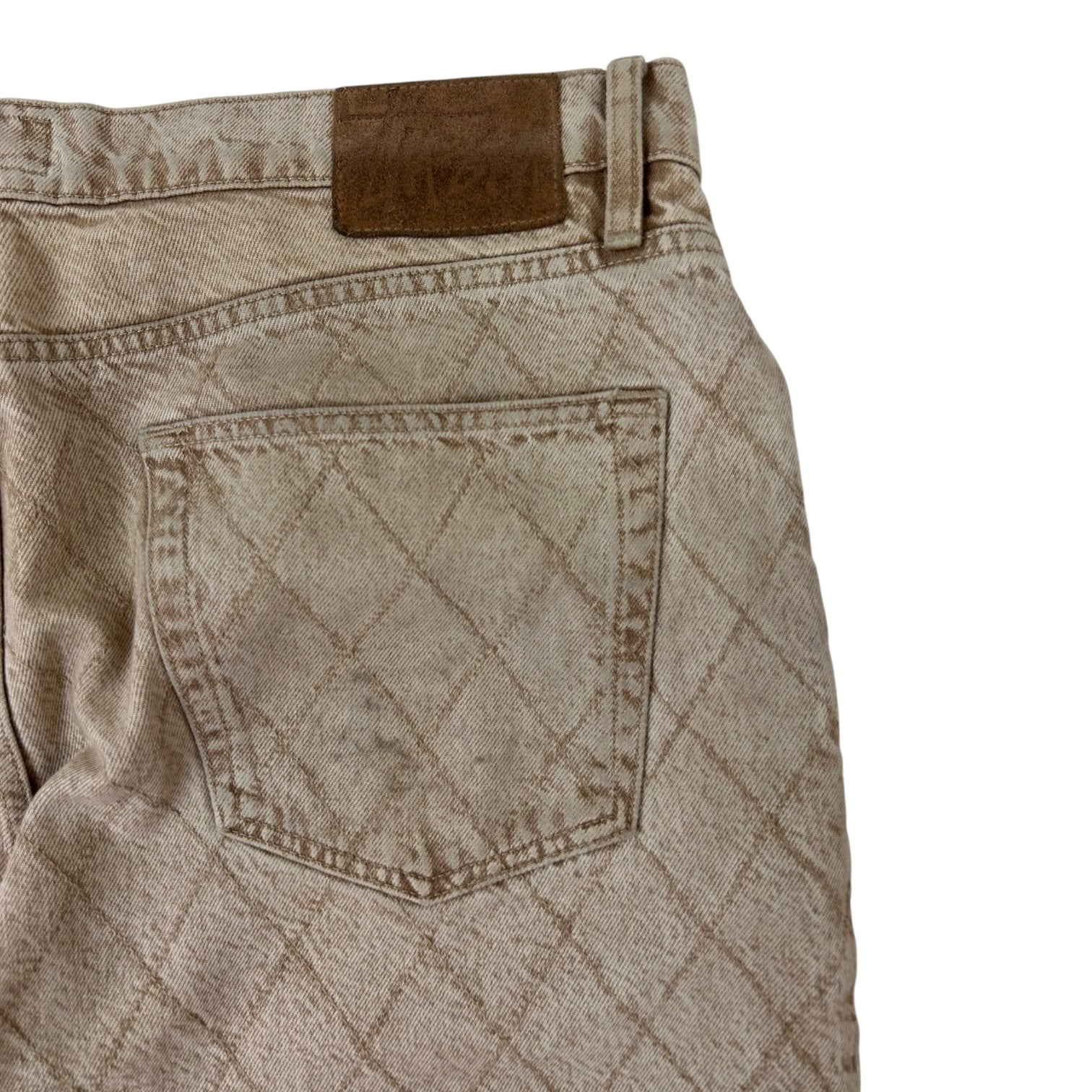 Stussy Big Ol Jean Quilted Denim Khaki