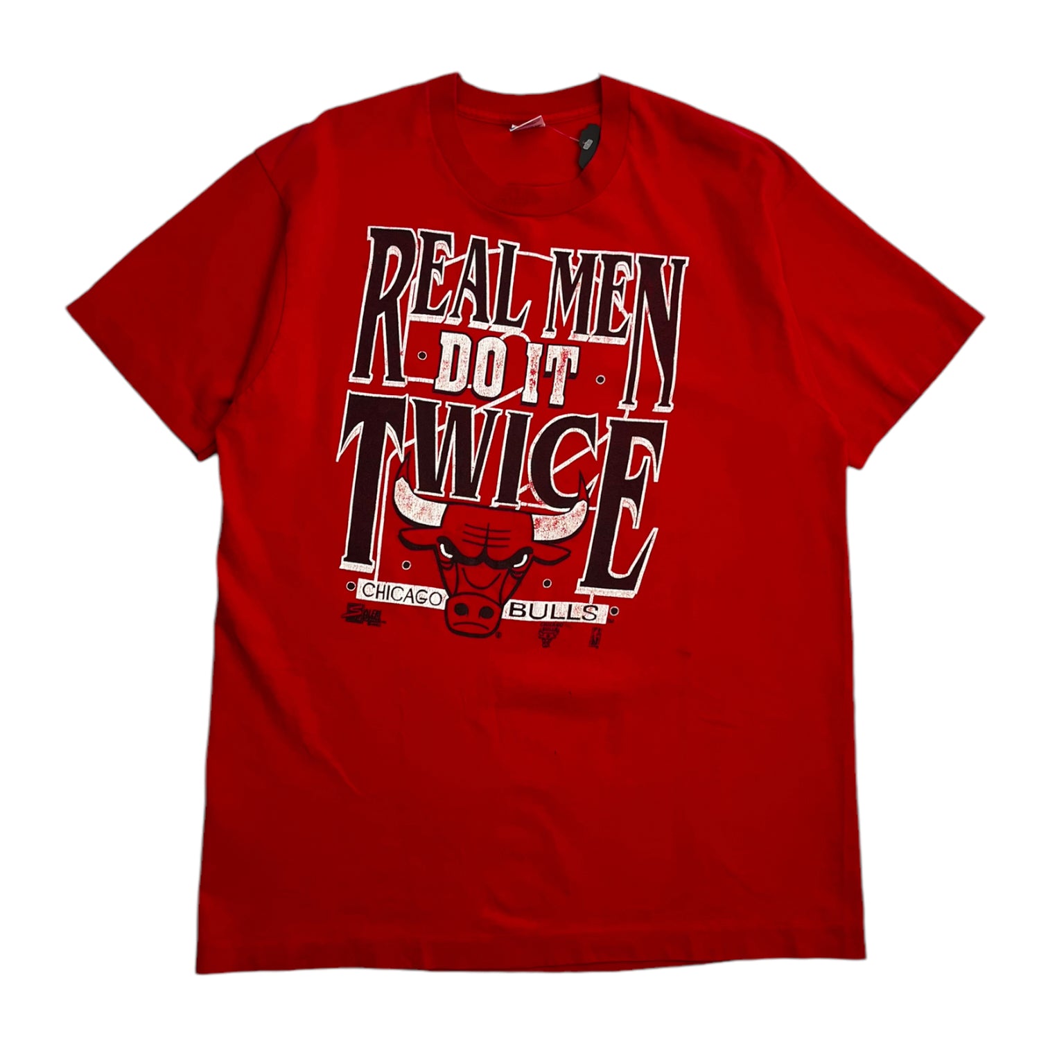 1992 Chicago Bulls Real Men Do It twice Tee