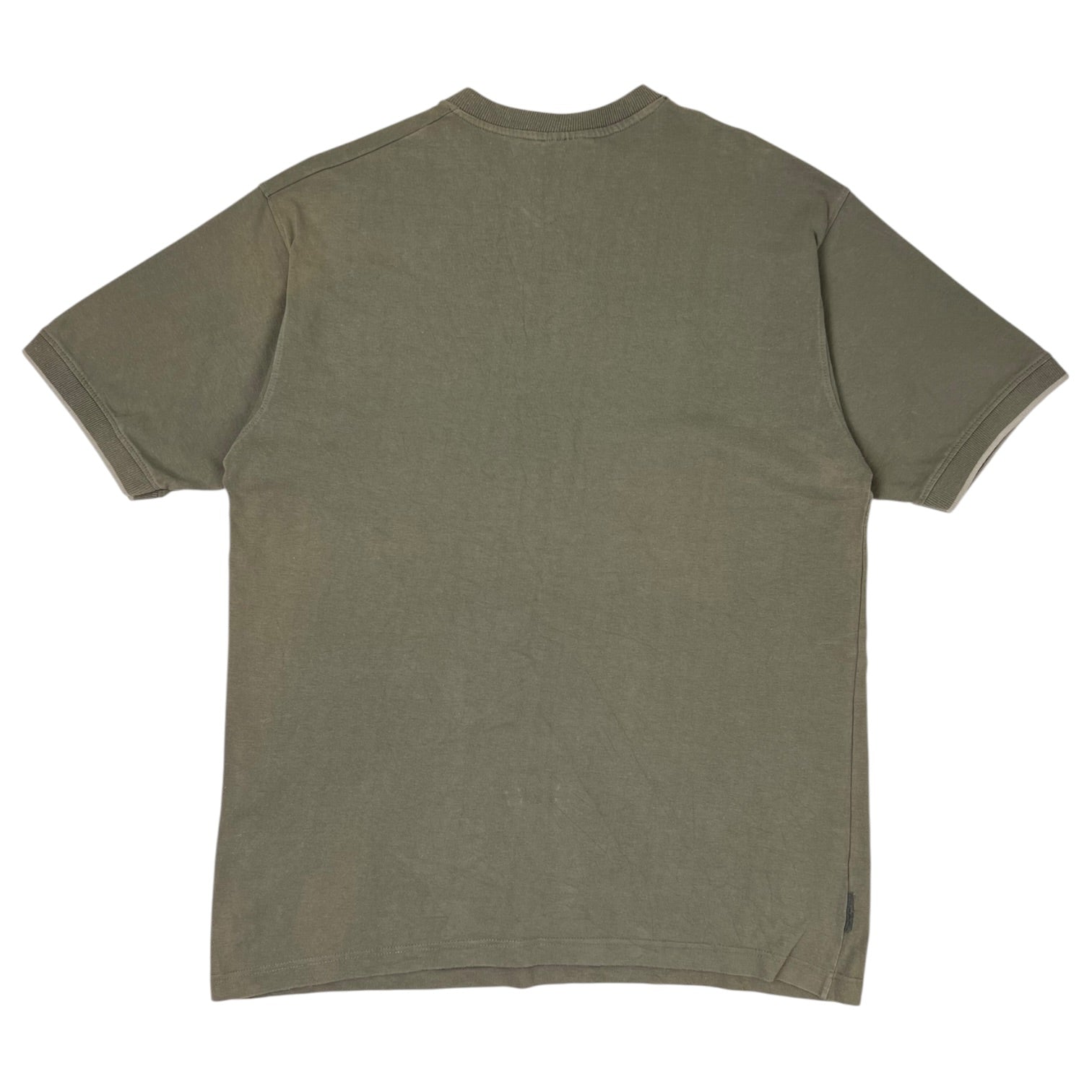 Vintage V-Neck Reebok T-Shirt Olive Green