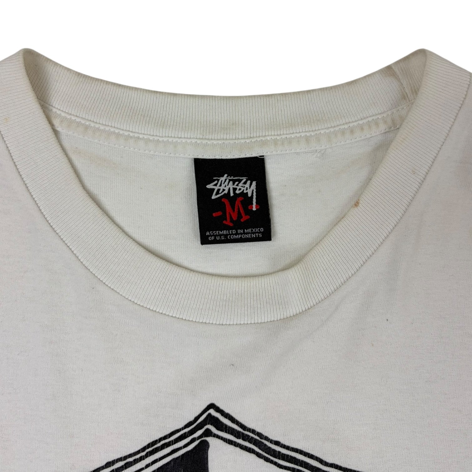 Vintage Stussy Shield T-Shirt White