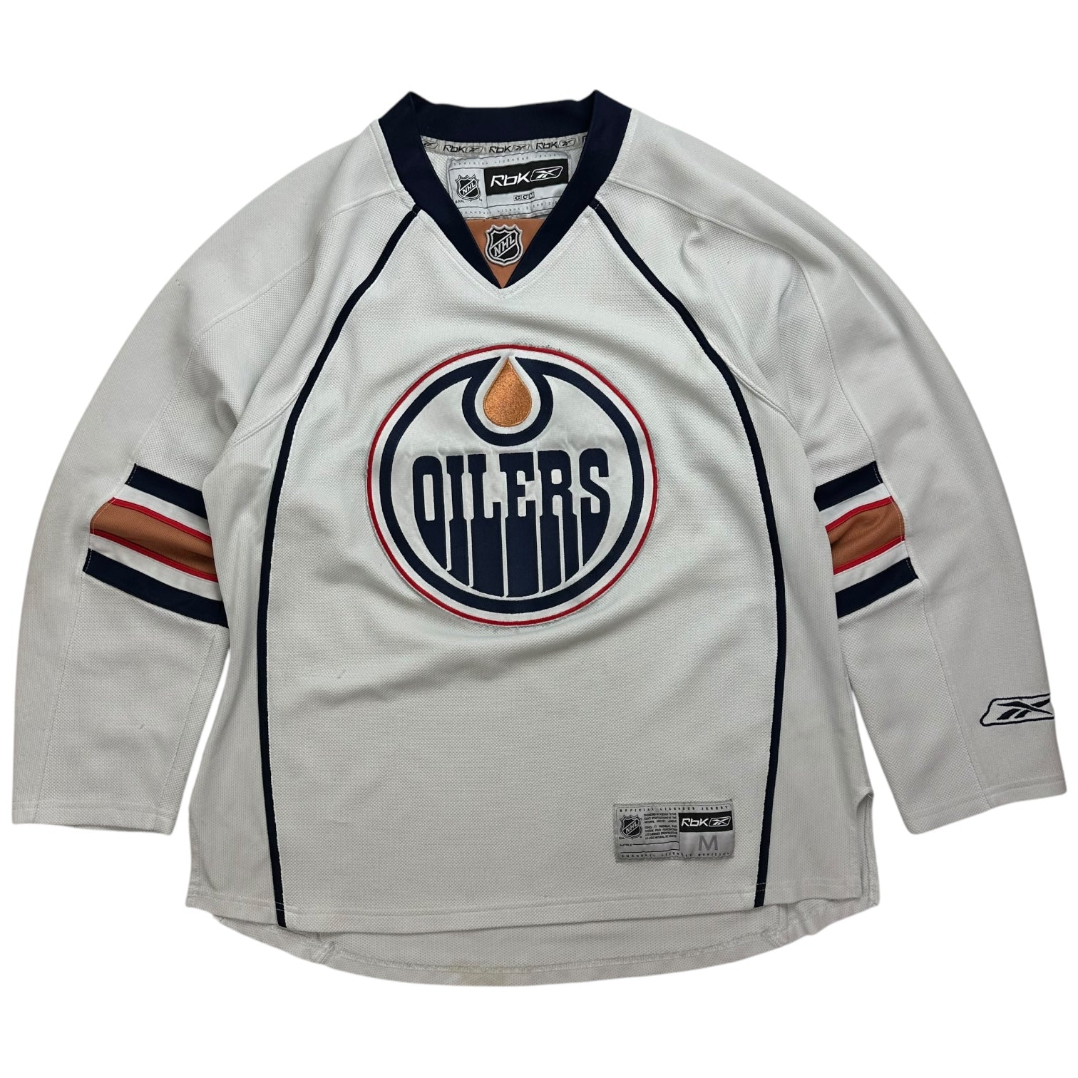 Vintage Reebok Edmonton Oilers Away Jersey