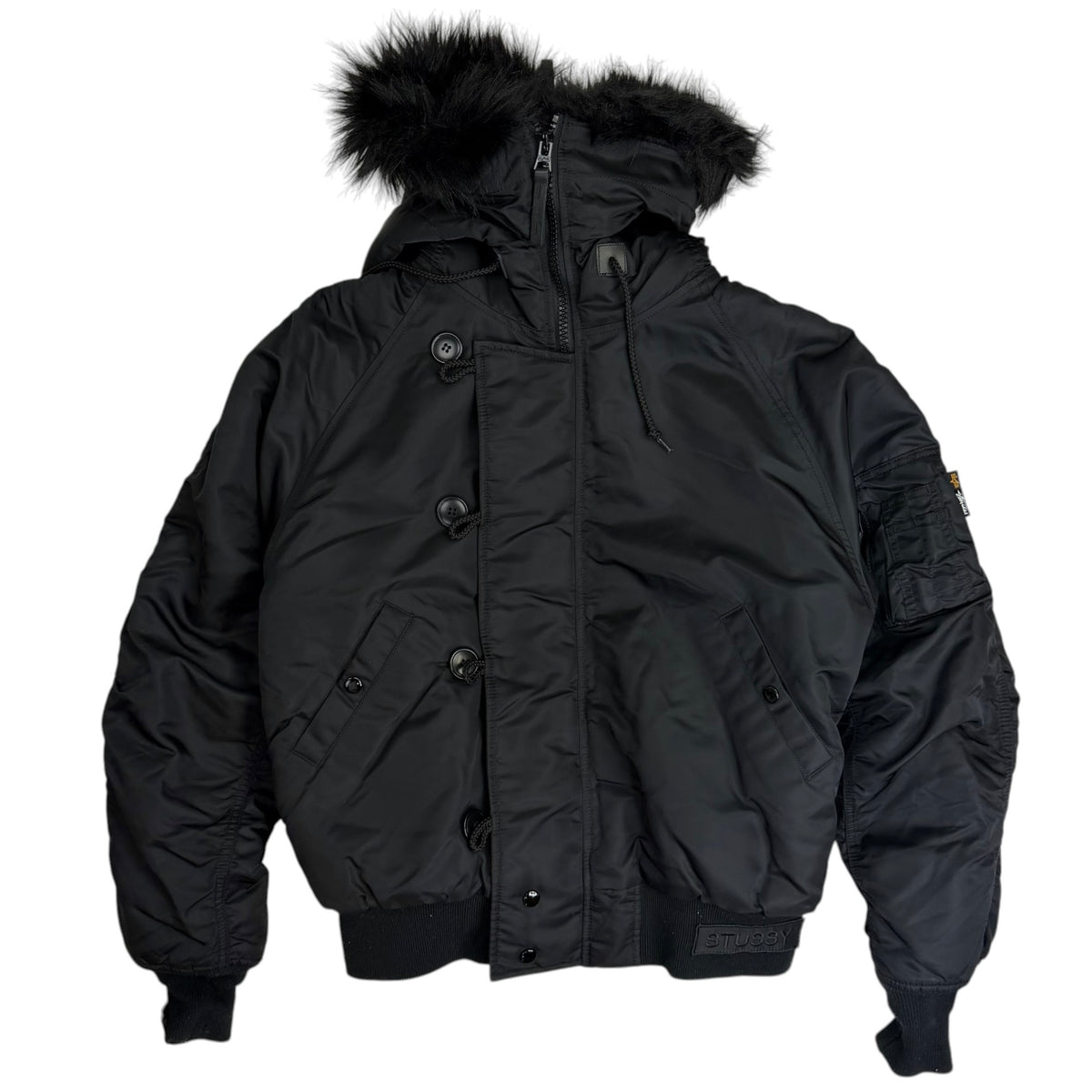 Stussy X Alpha Industries N-2B Short Waist Parka Black