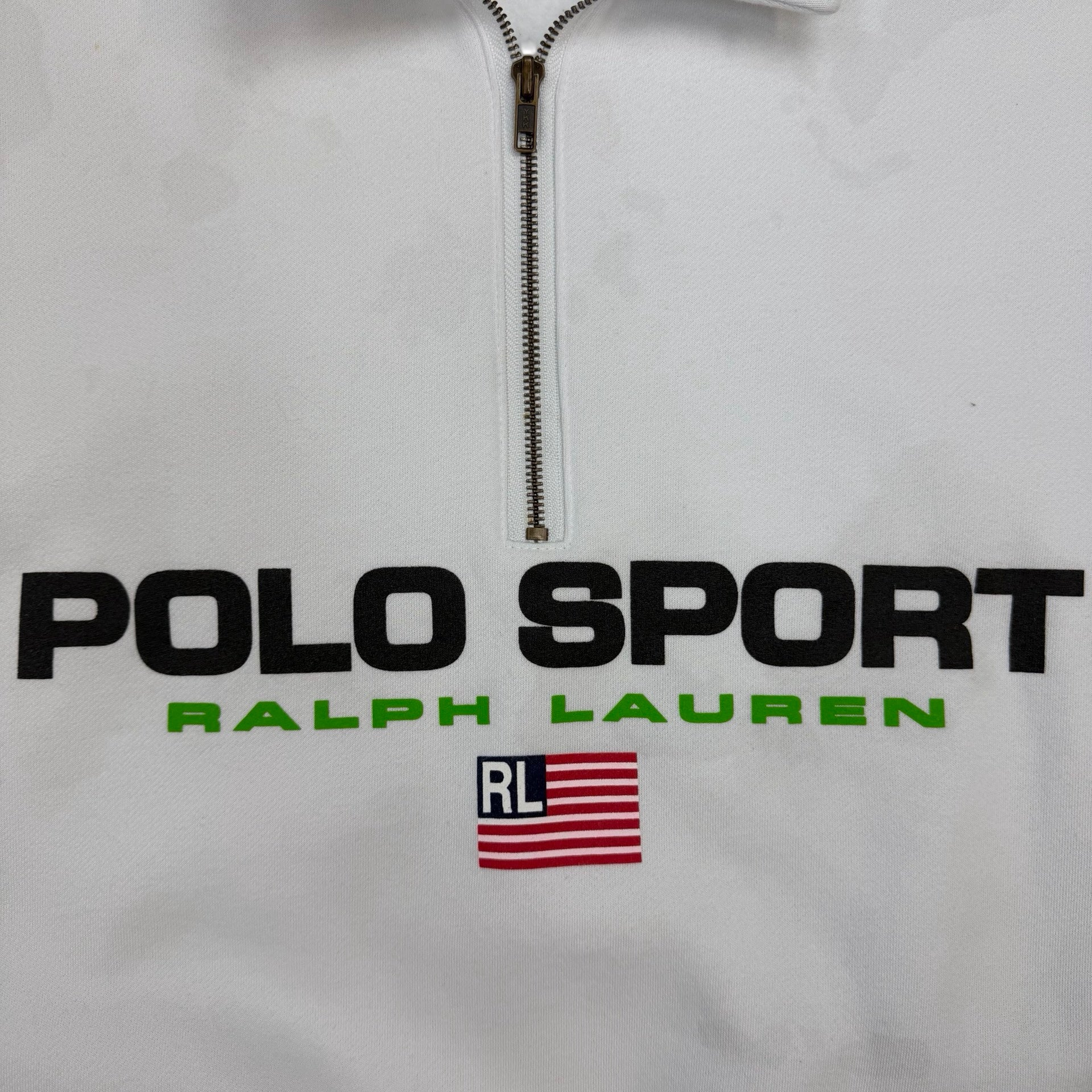 Vintage Polo Sport Ralph Lauren Quarter Zip White