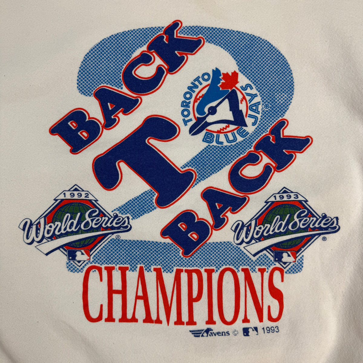 1992-93 Toronto Blue Jays World Series Champione Crewneck White