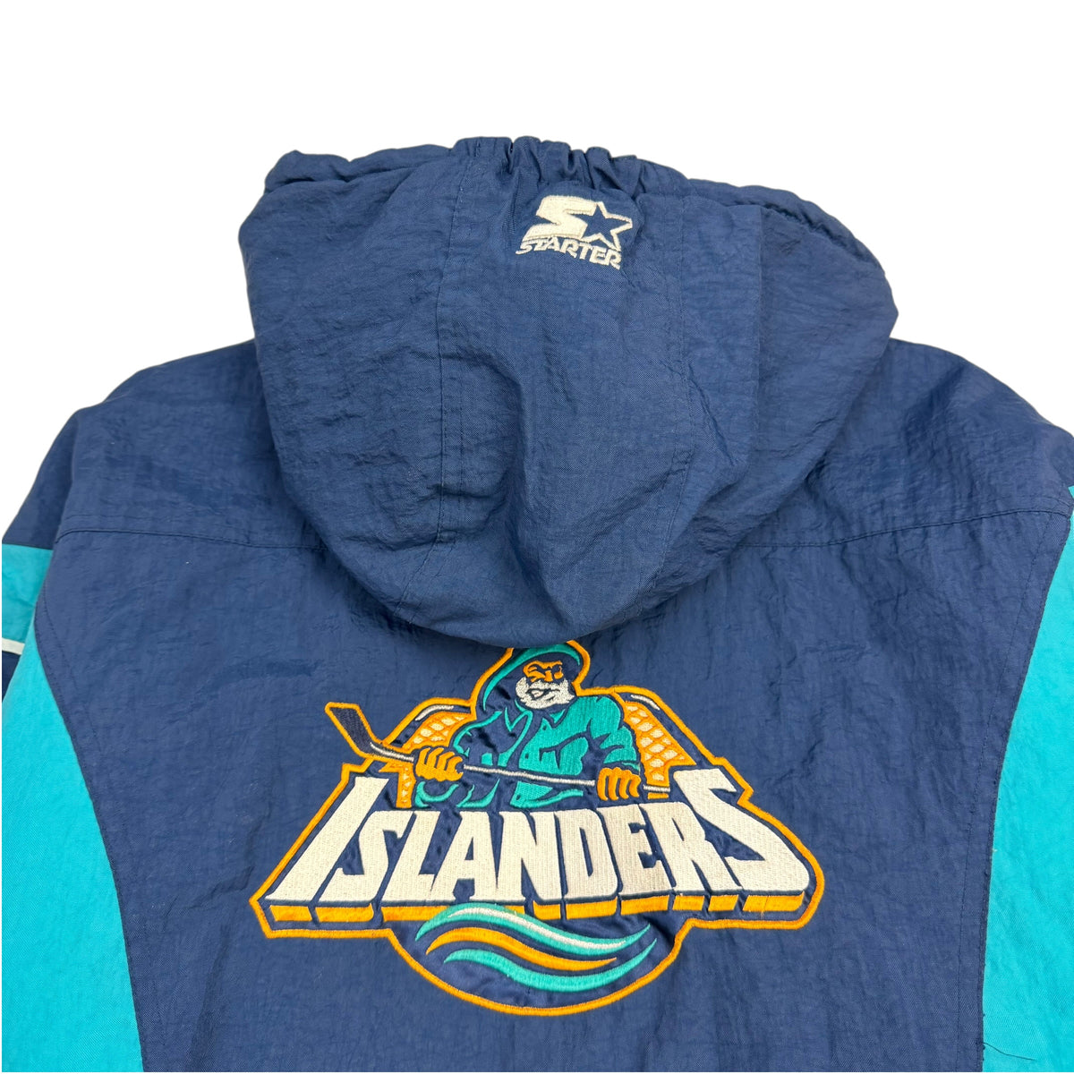 Vintage Youth Starter New York Islanders Quarter Zip Jacket Blue/Teal
