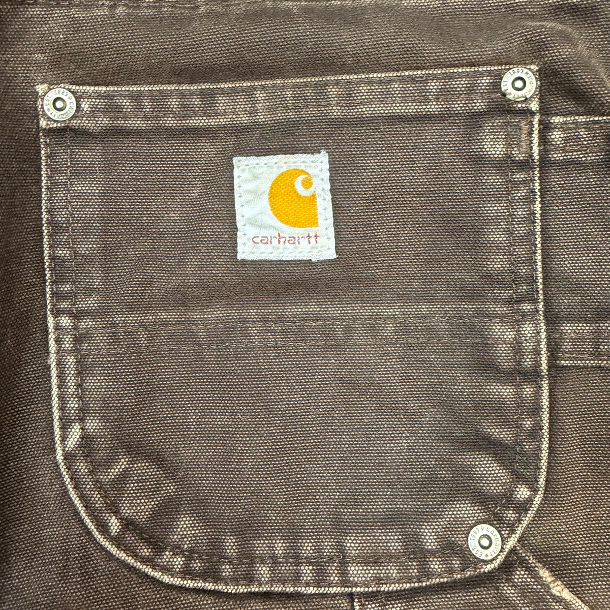 Vintage Carhartt Double Knee Distressed Pants Brown