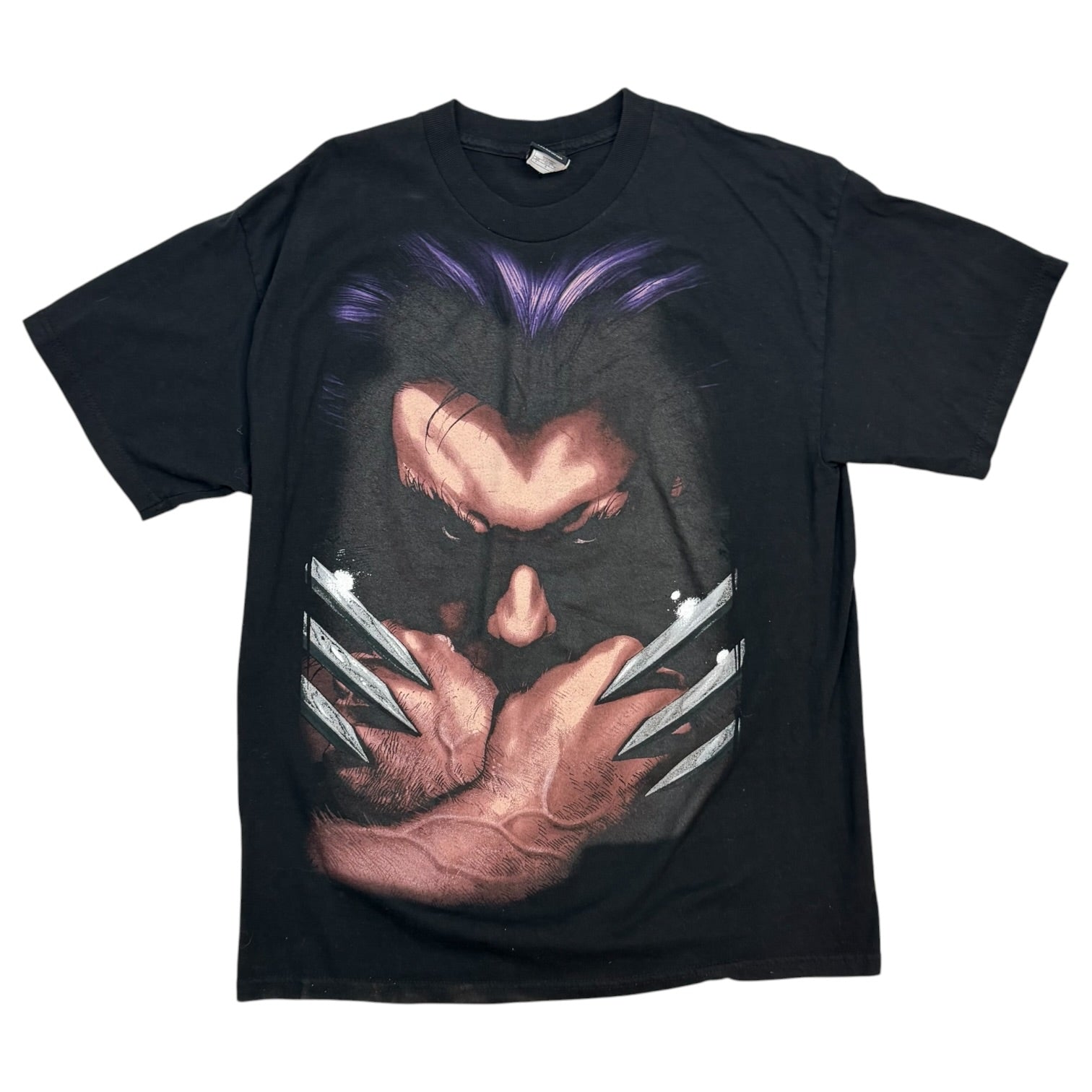 Vintage Marvel Mad Engine Wolverine T-Shirt Black