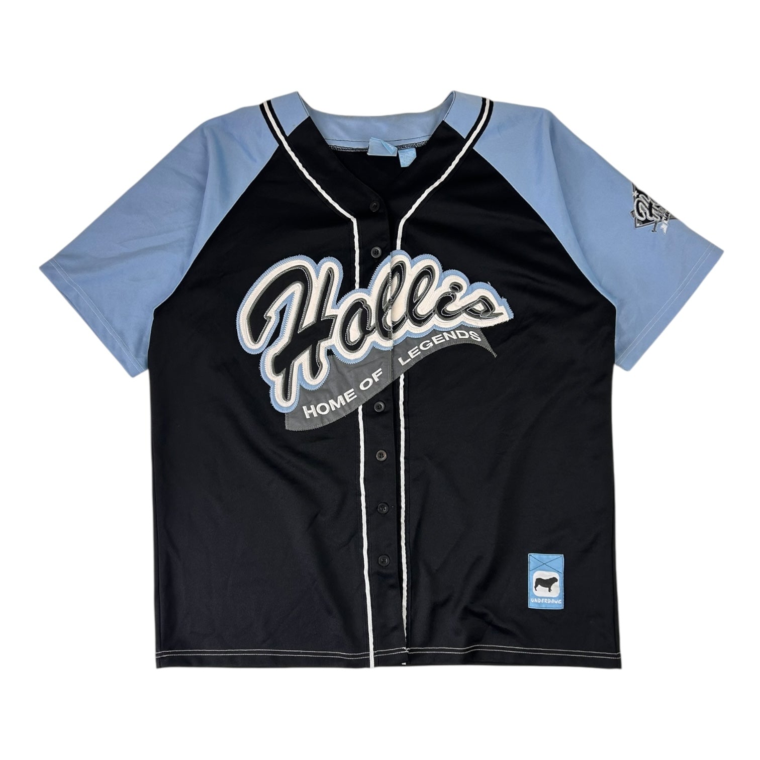 Vintage Underdawg Hollis Baseball Jersey Navy/Baby Blue