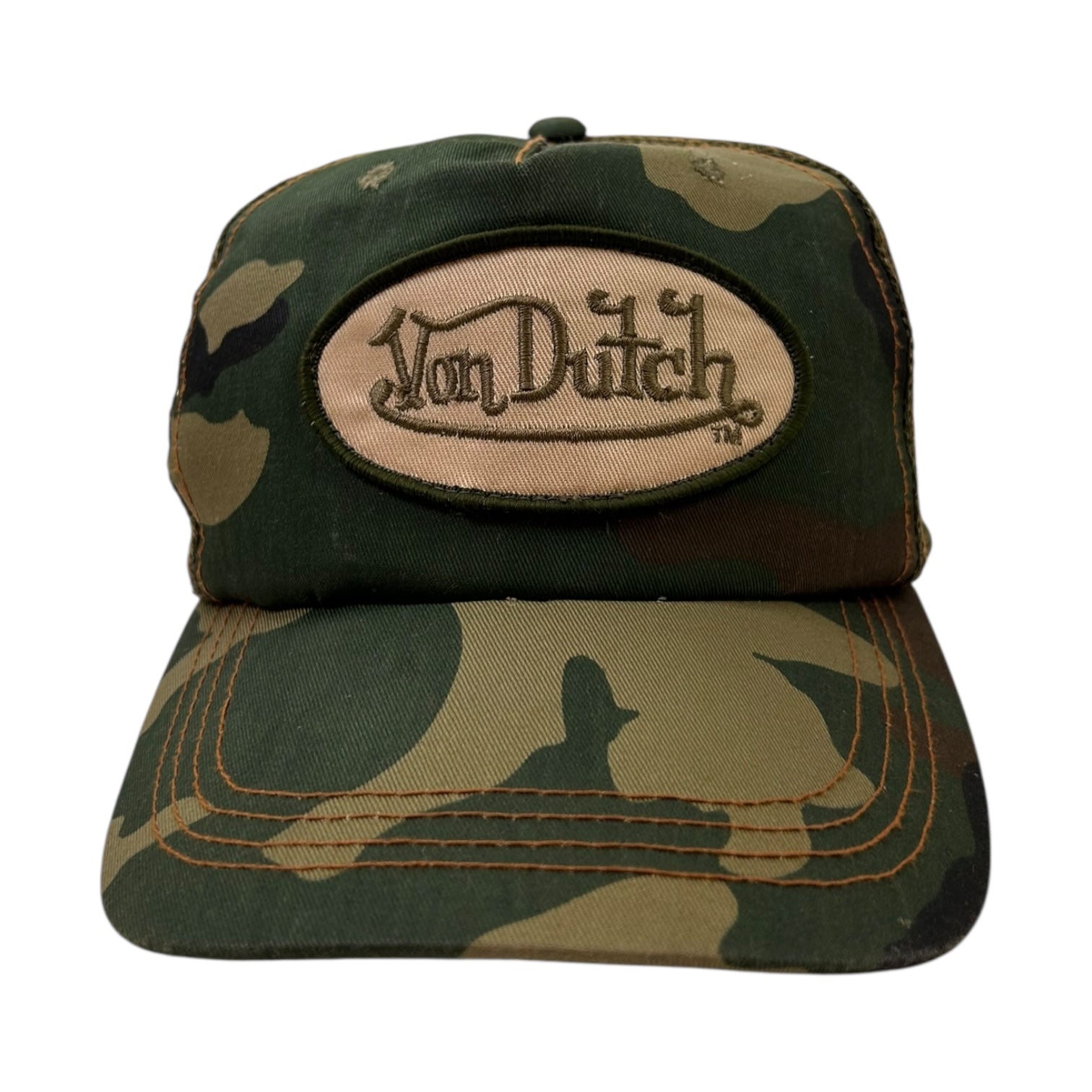 Vintage Y2K Von Dutch SnapBack Hat Camo