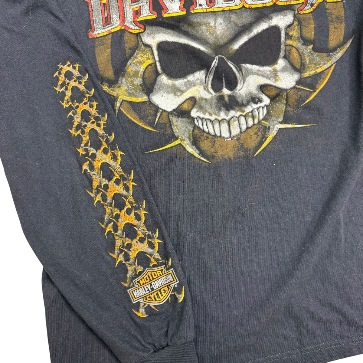 Vintage Harley Davidson Of The Cayman Islands L/S Tee Black