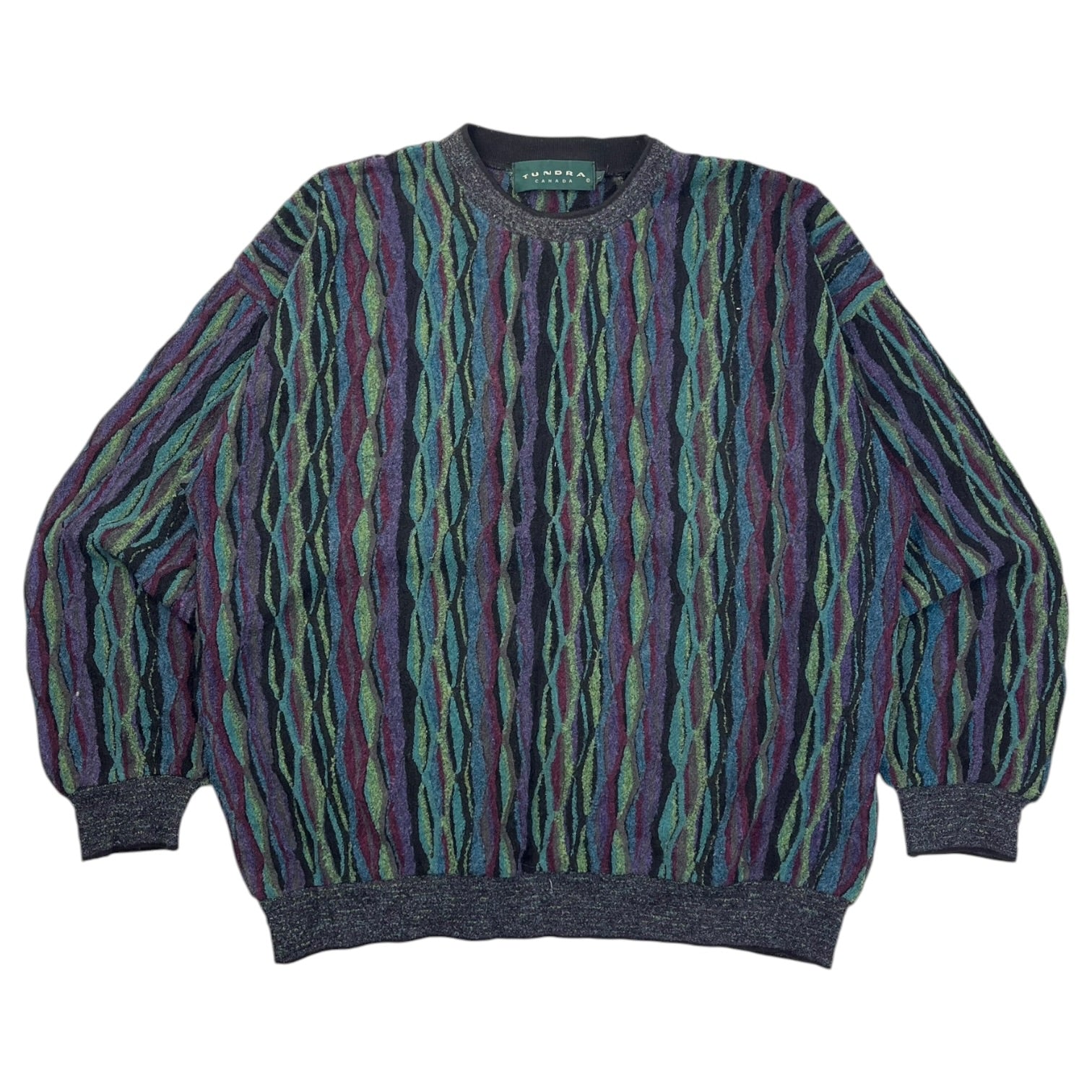 Vintage Tundra Vertical Diamond 3D Knit Borealis