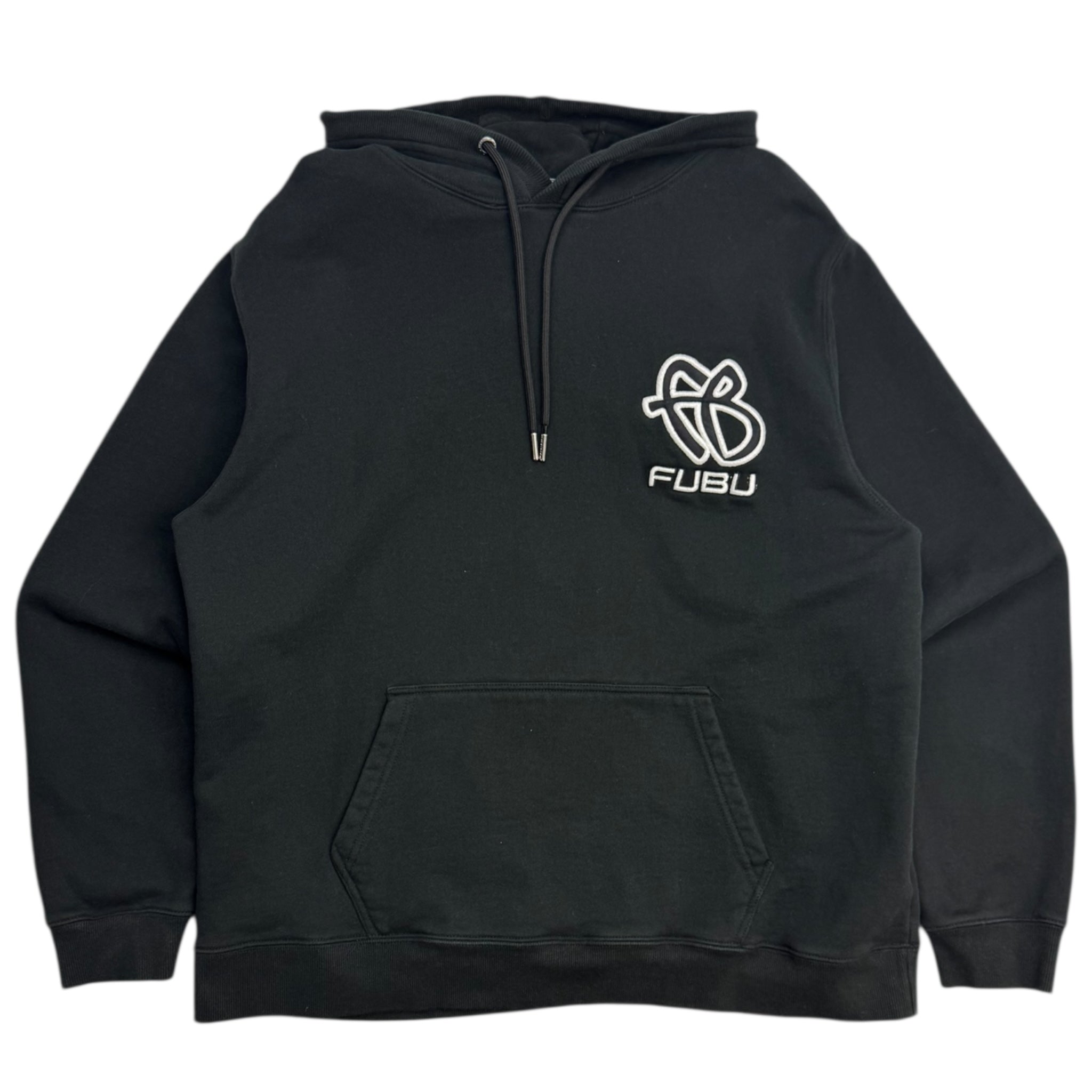 Vintage Y2K Fubu Embroidered Hoodie Black