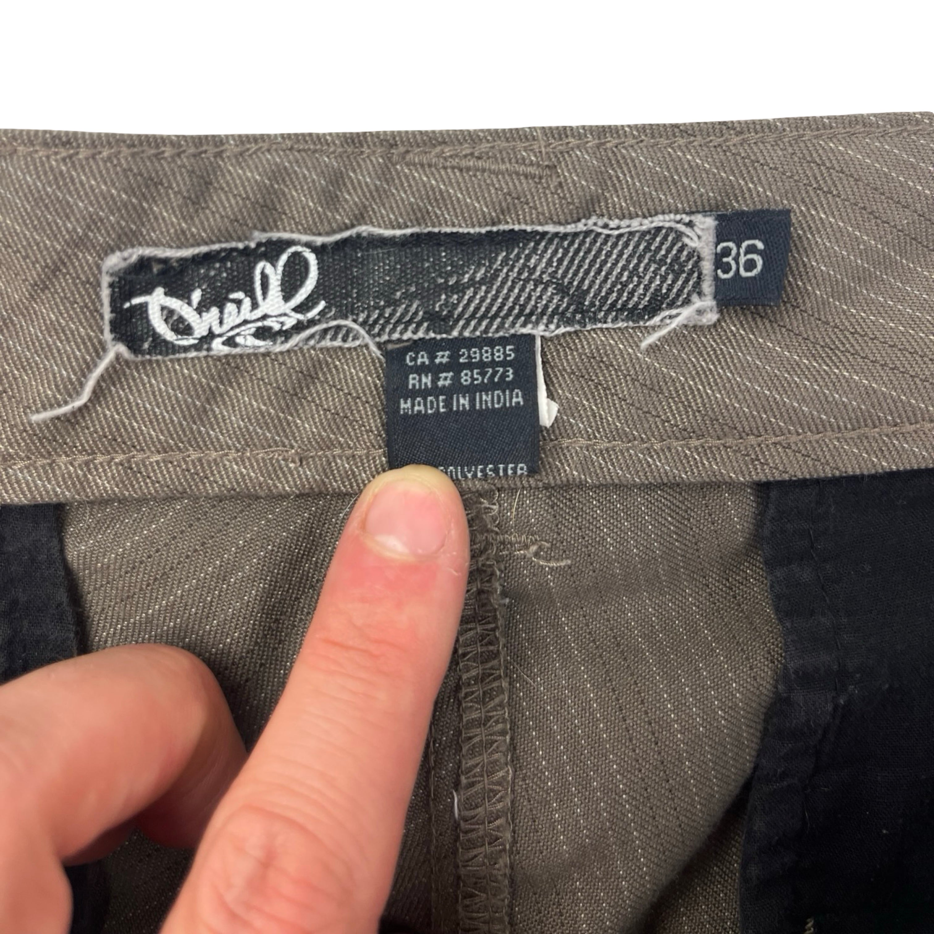 Vintage Y2K O'Neill Pinstripe Chino Shorts Brown