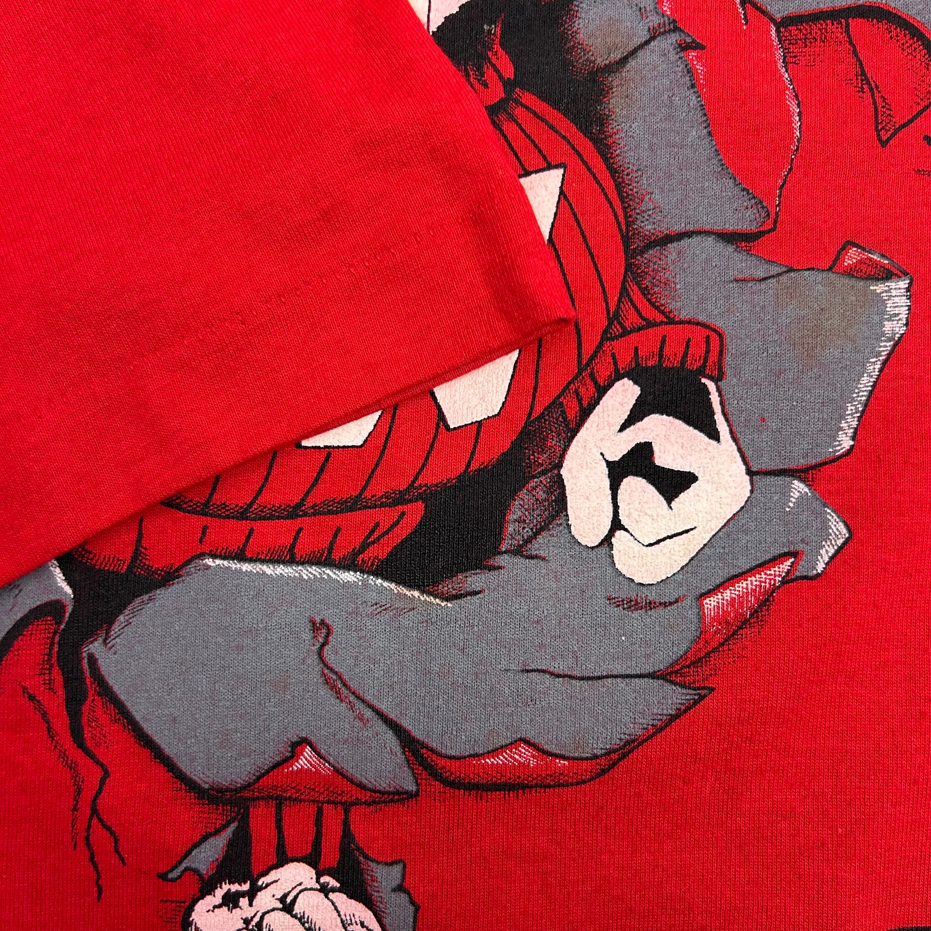 Vintage Wisconsin Badgers Break Through Tee Red