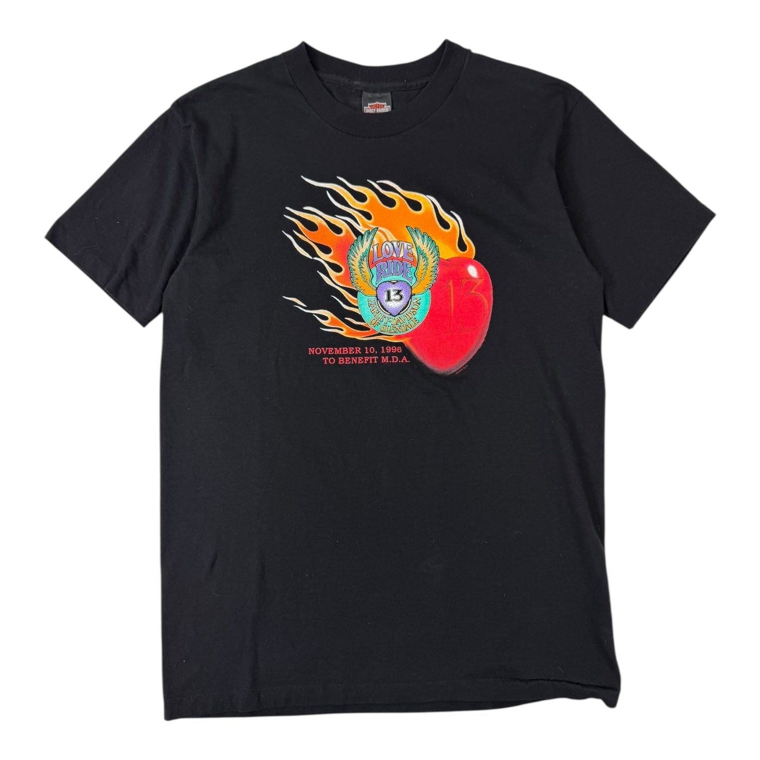 Vintage 1996 Harley Davidson Love Ride 13 T-shirt