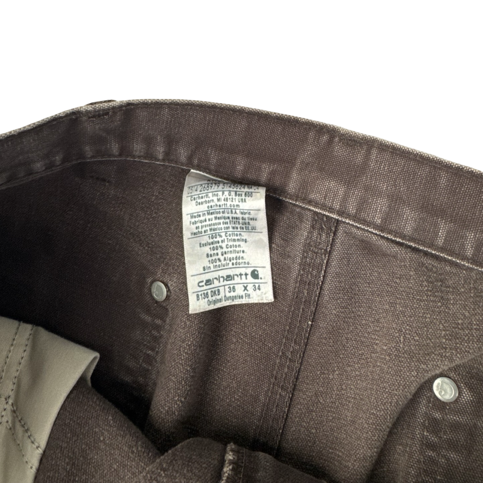 Faded Light Brown Carhartt Double Knee Bottoms