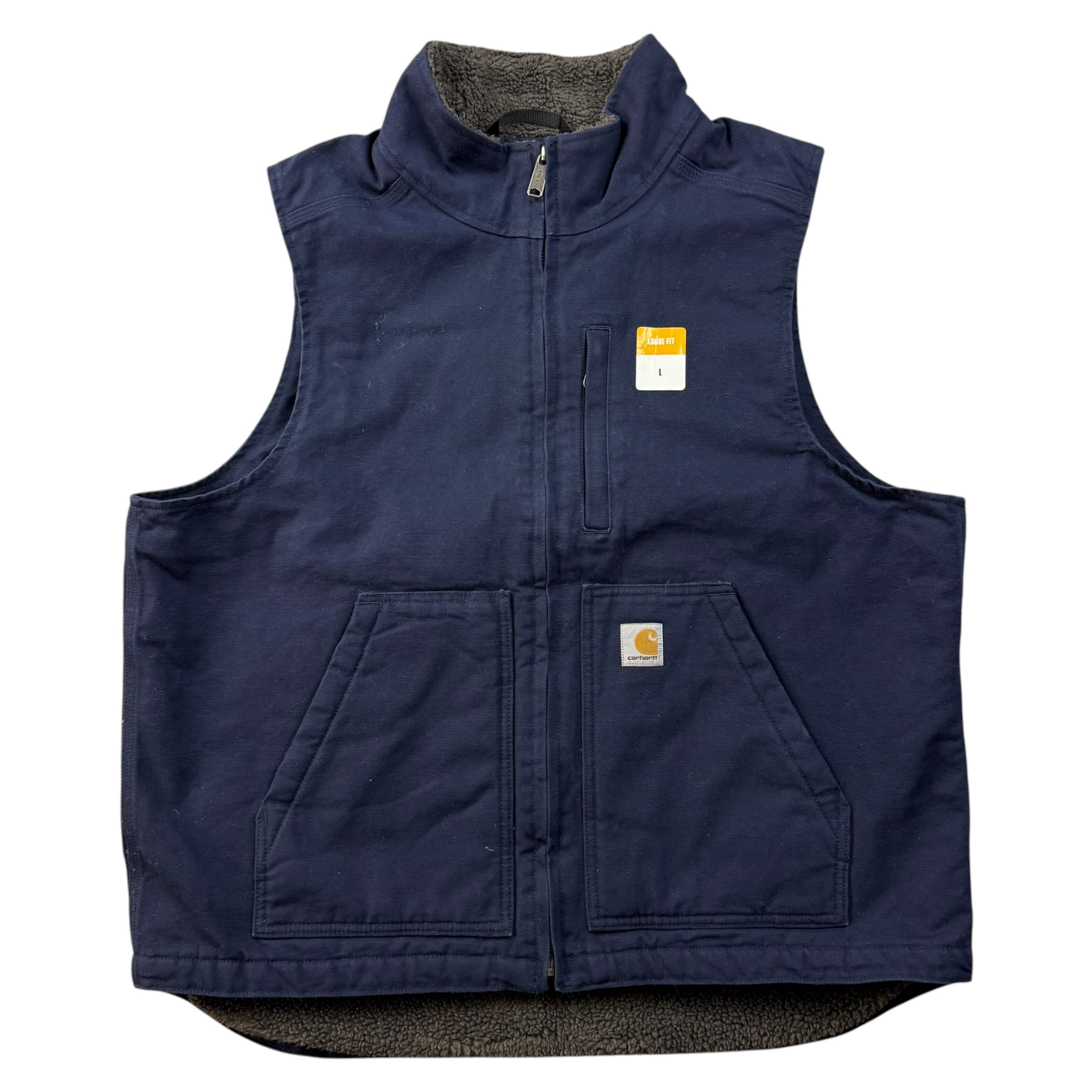 Vintage Carhartt Fleece Vest Blue