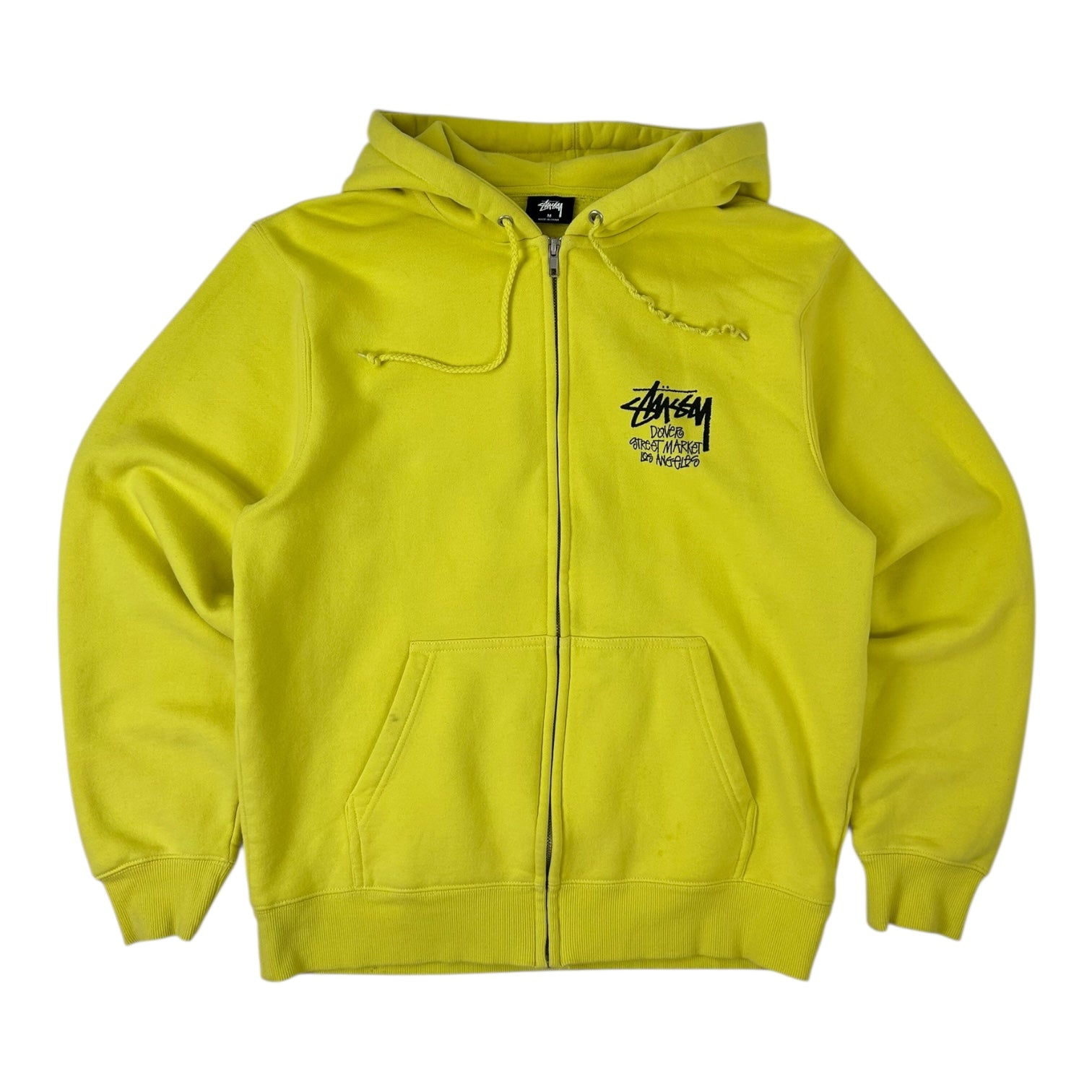 Stussy Chapter Dover Street Market Zip Hoodie Lemon