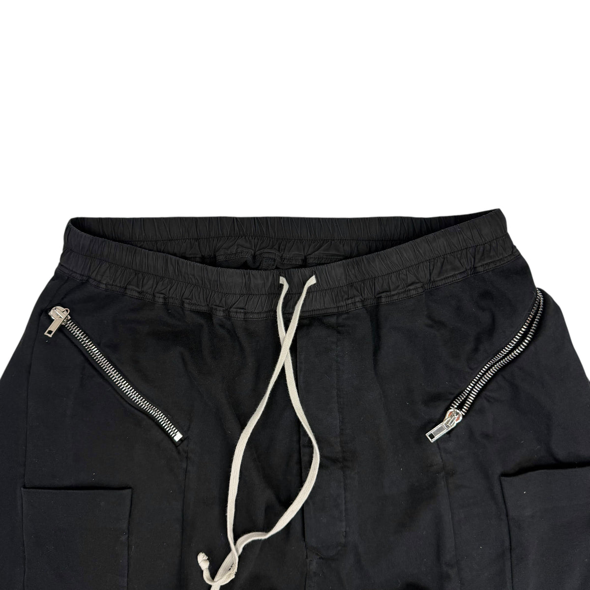 Rick Owens DRKSHDW Edfu Strobe Cargo Drawstring Pants Black
