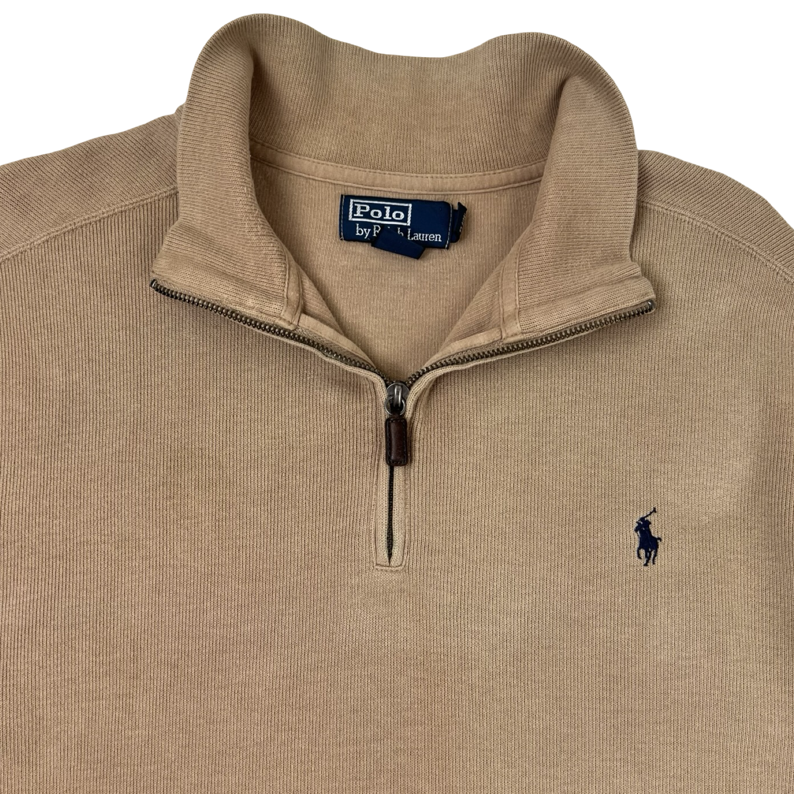 Polo Ralph Lauren Quarter Zip Polo Brown