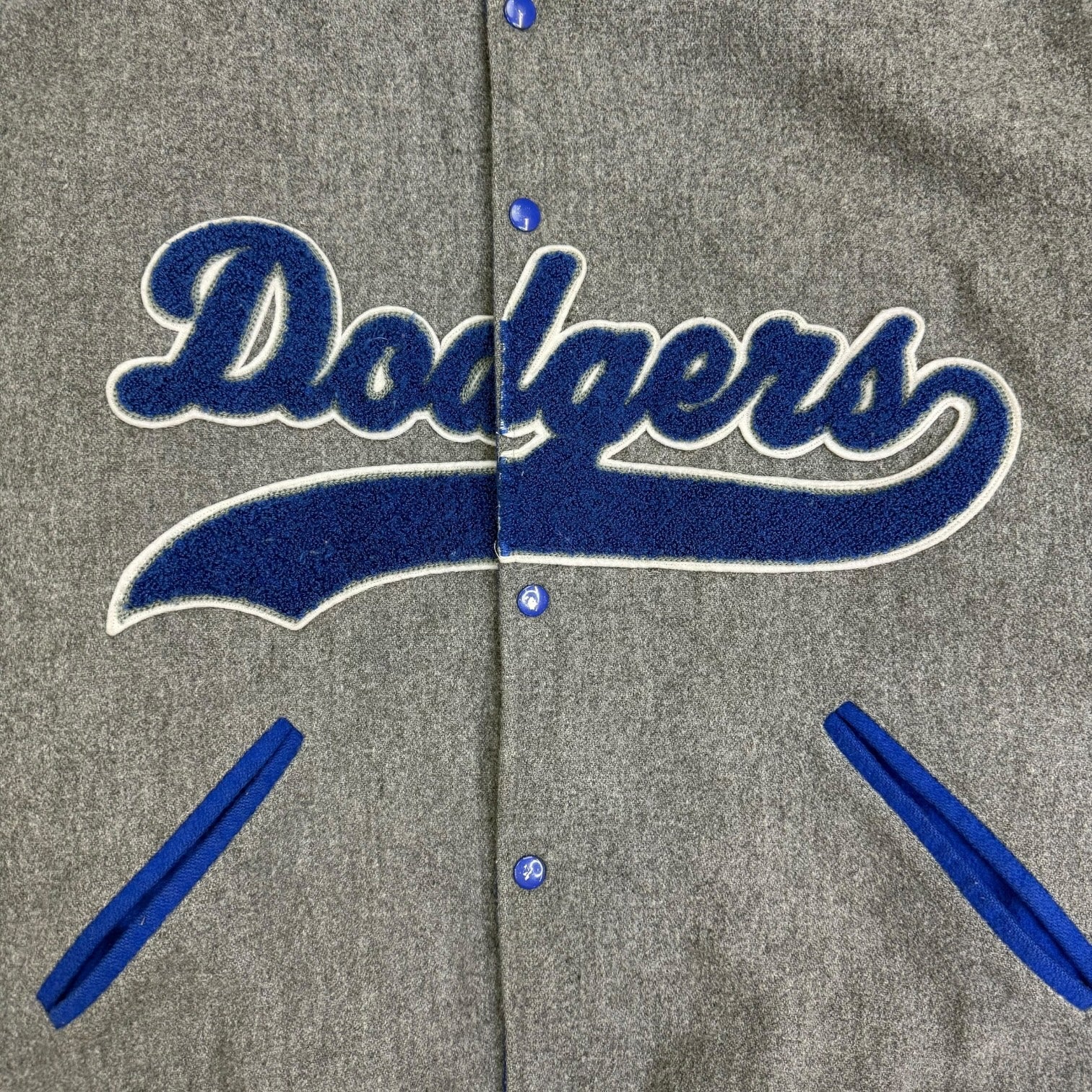 Vintage Starter Los Angeles Dodgers Wool Varsity Jacket Blue