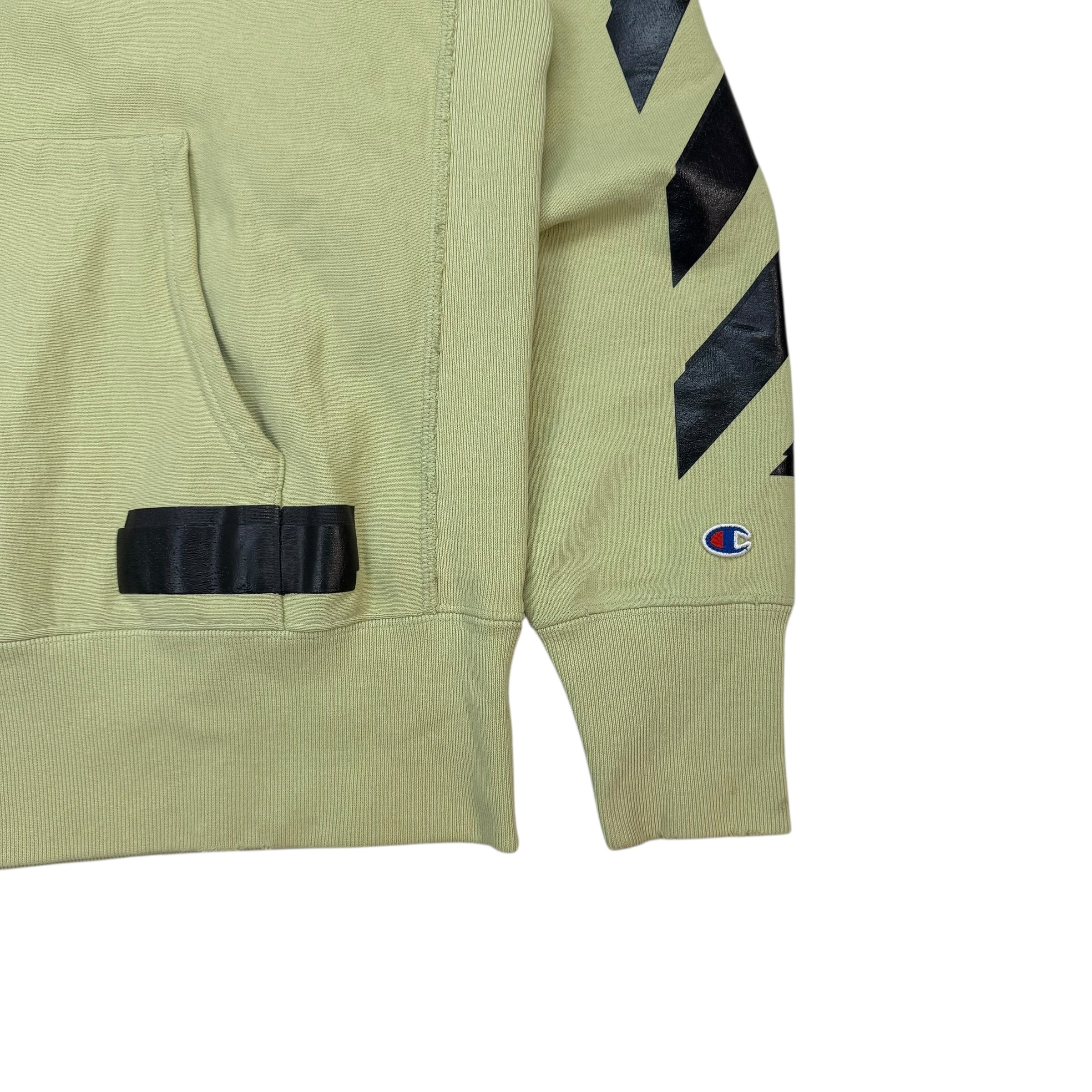 Off-White x Champion Arrows Hoodie Green